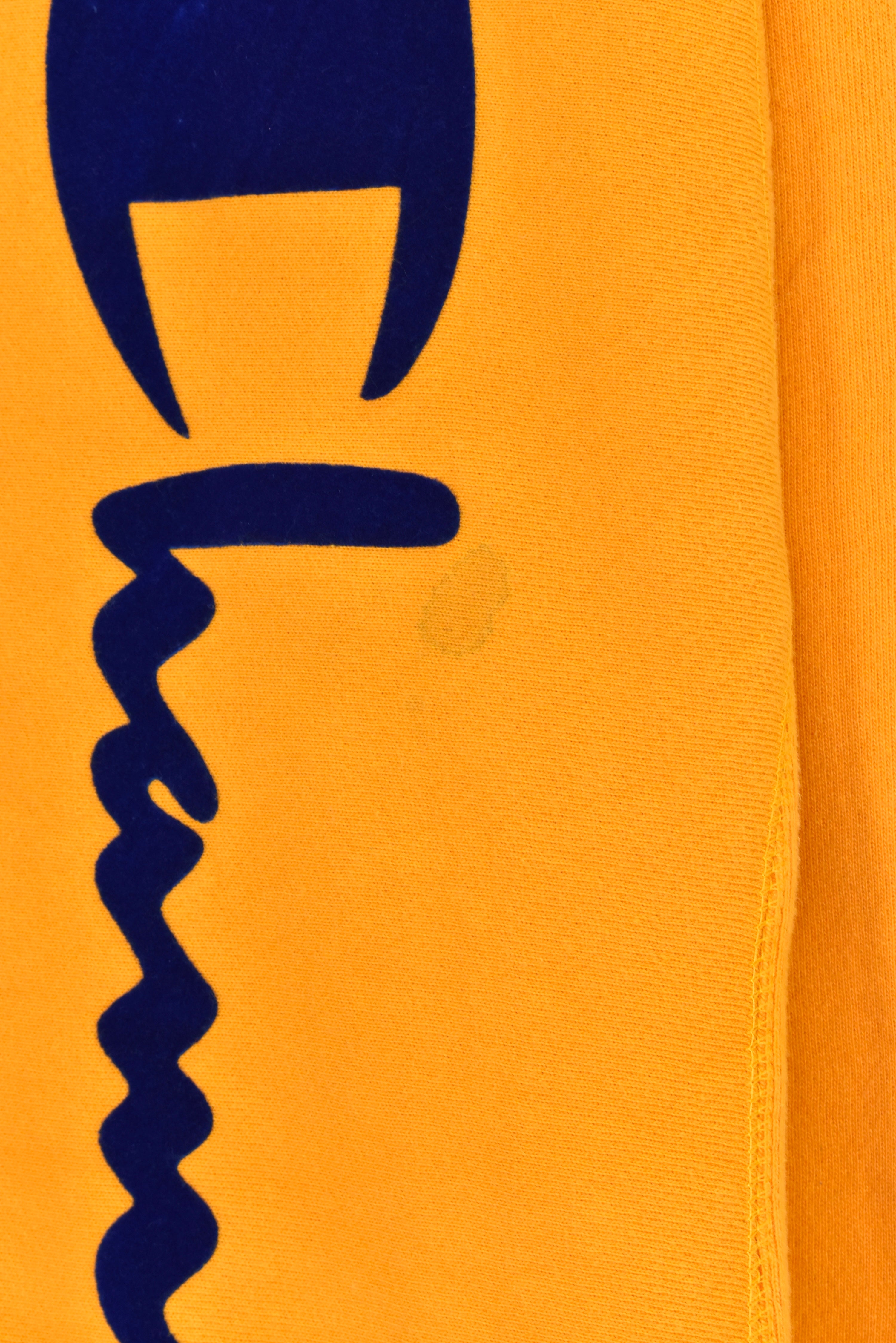 Modern Champion sweatshirt (M), yellow logo crewneck