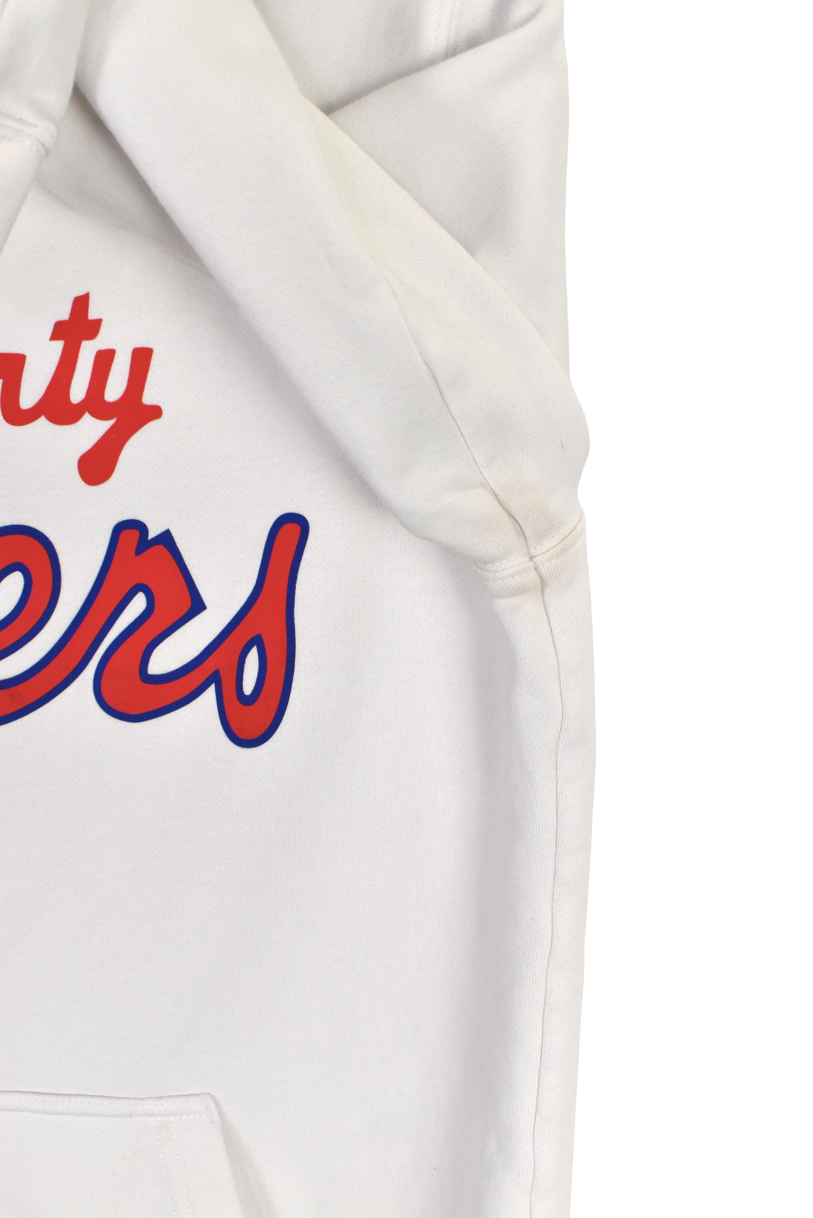 Modern Philadelphia 76ers hoodie (S), NBA NIke graphic white sweatshirt