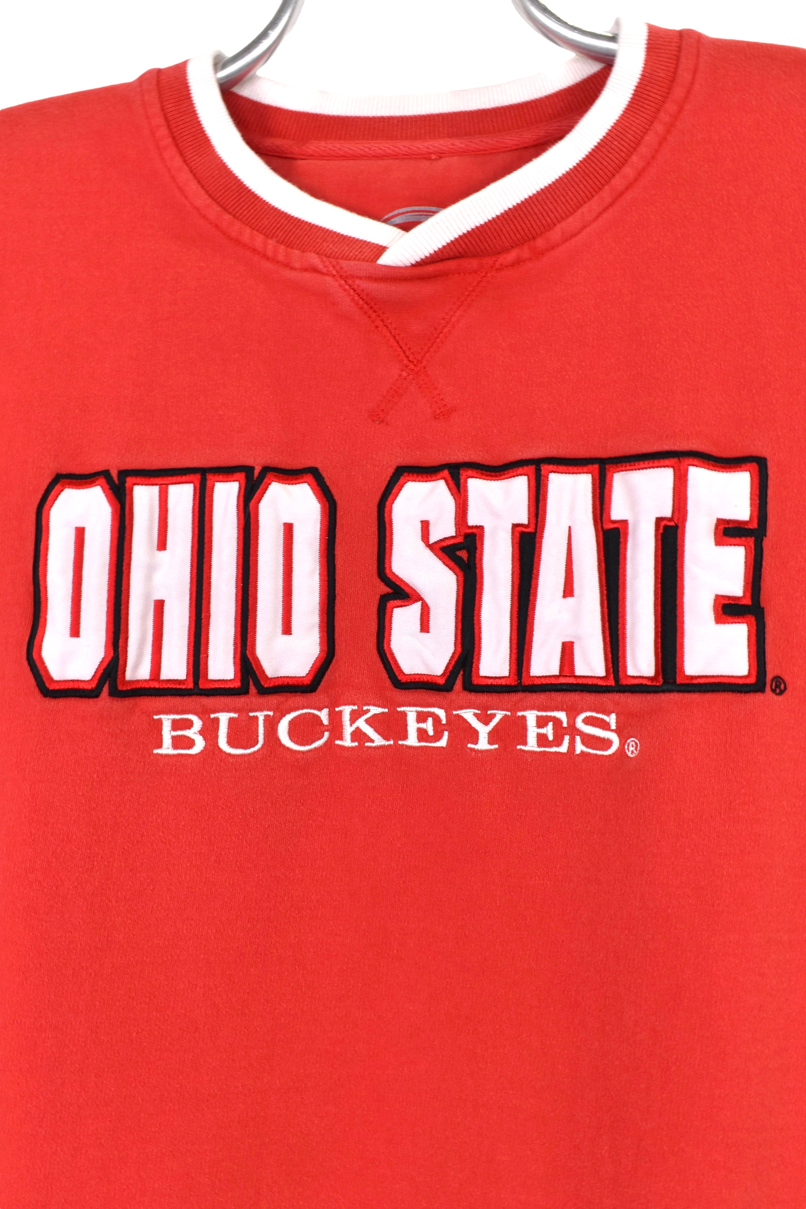Vintage Ohio State University sweatshirt, red embroidered crewneck - XL