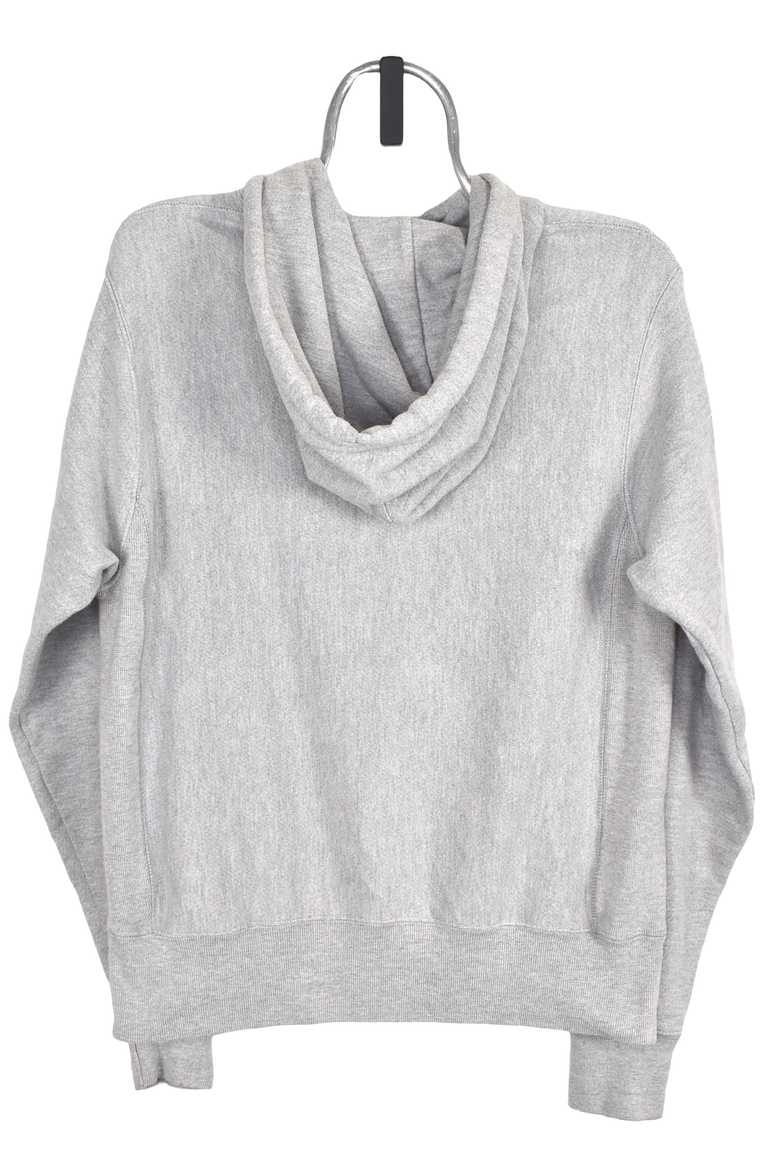 Modern Champion hoodie (S), grey embroidered sweatshirt