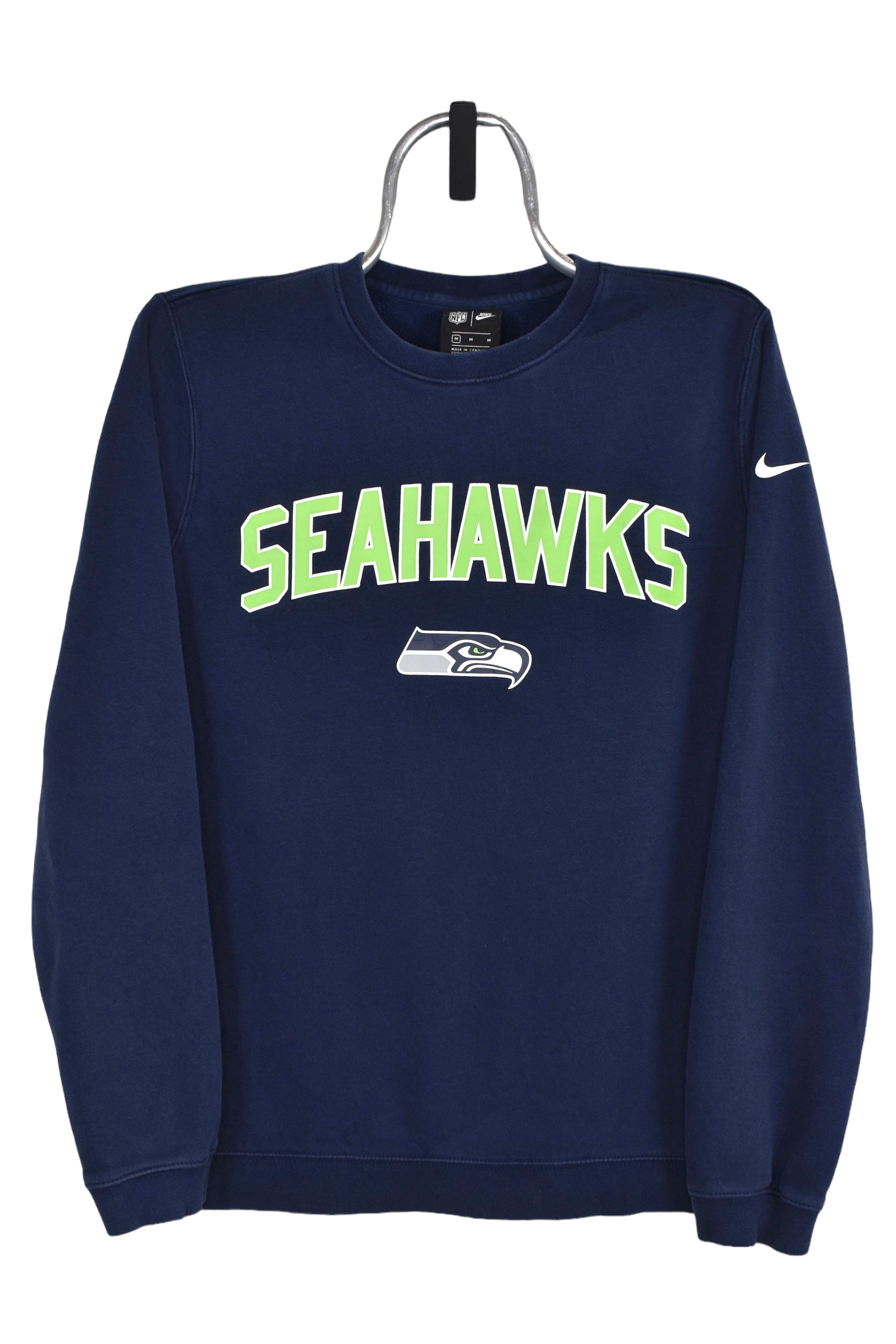 Vintage Seattle Seahawks sweatshirt (M), navy NFL graphic crewneck