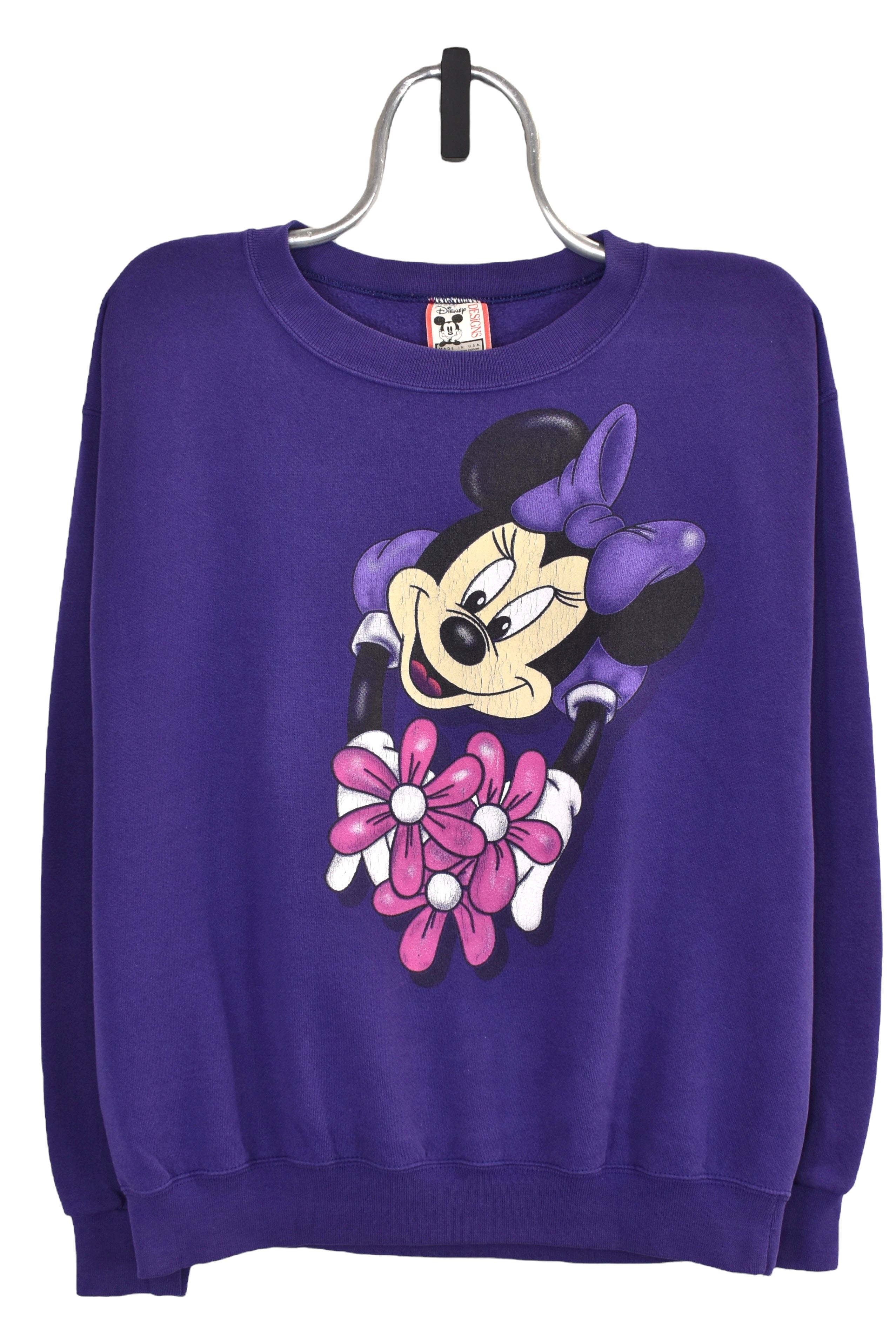 Vintage Minnie Mouse sweatshirt (M), purple Disney graphic crewneck