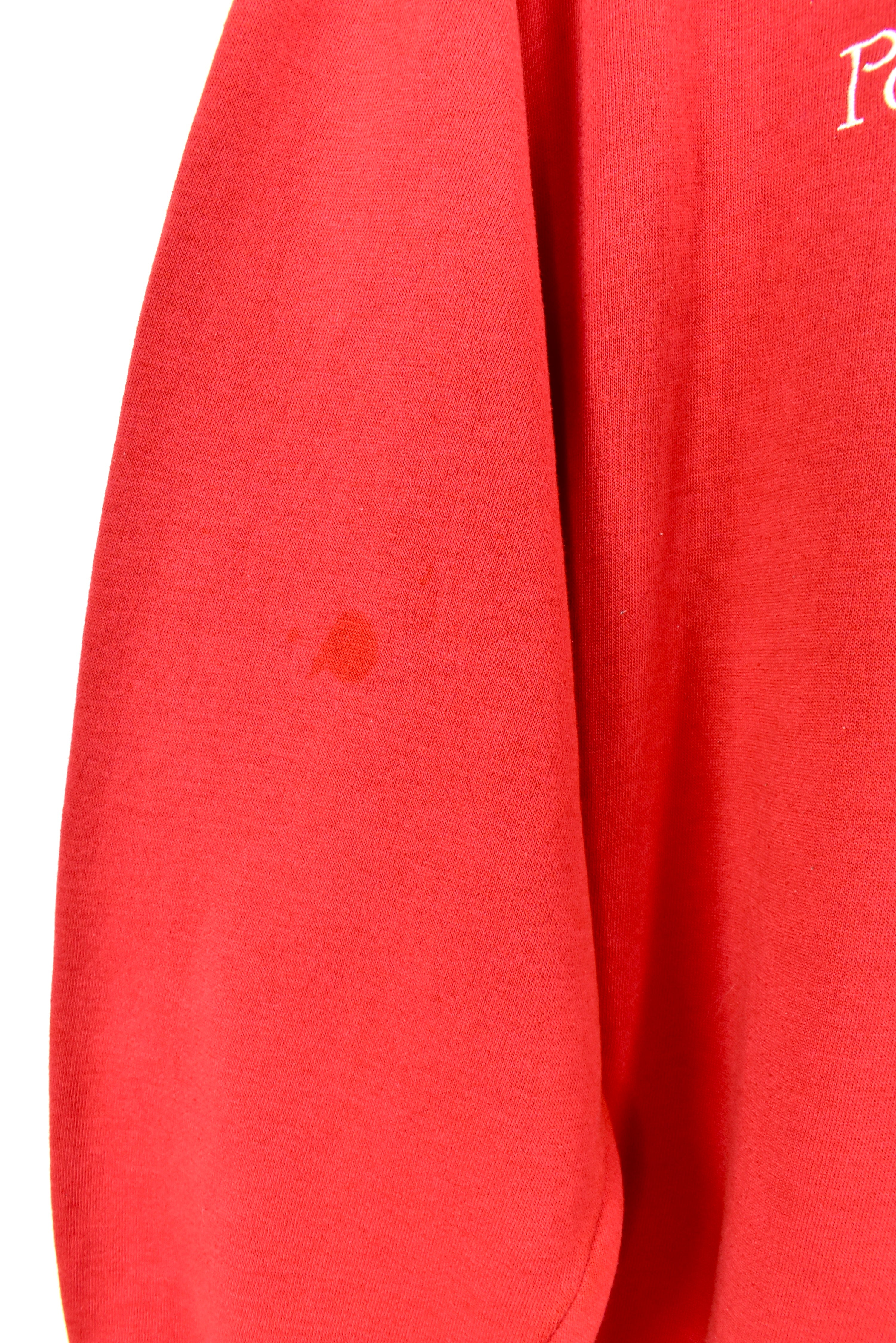 VINTAGE DISNEY POOH EMBROIDERED RED SWEATSHIRT | XL DISNEY / CARTOON