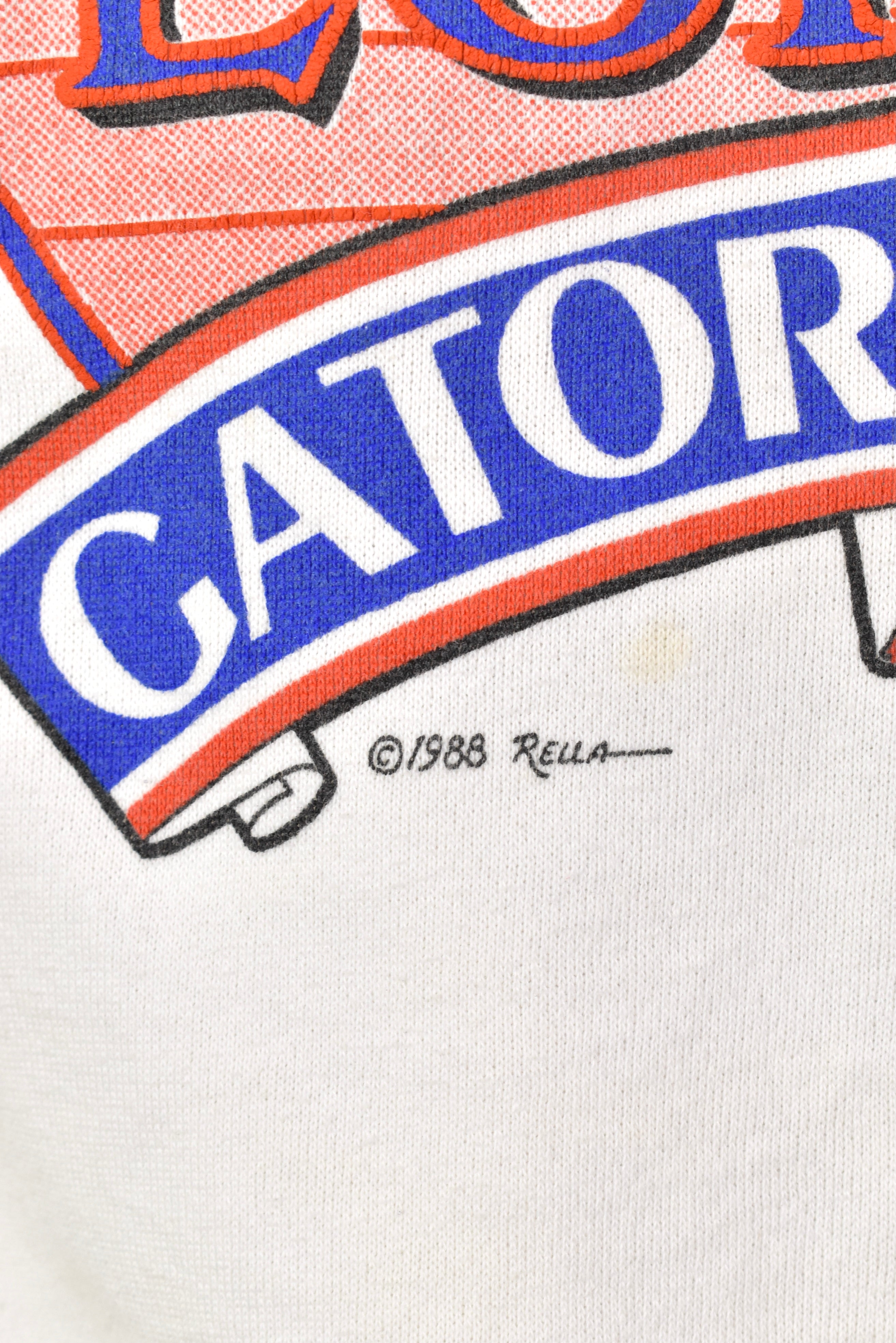 Vintage 1998 florida university white sweatshirt | small COLLEGE