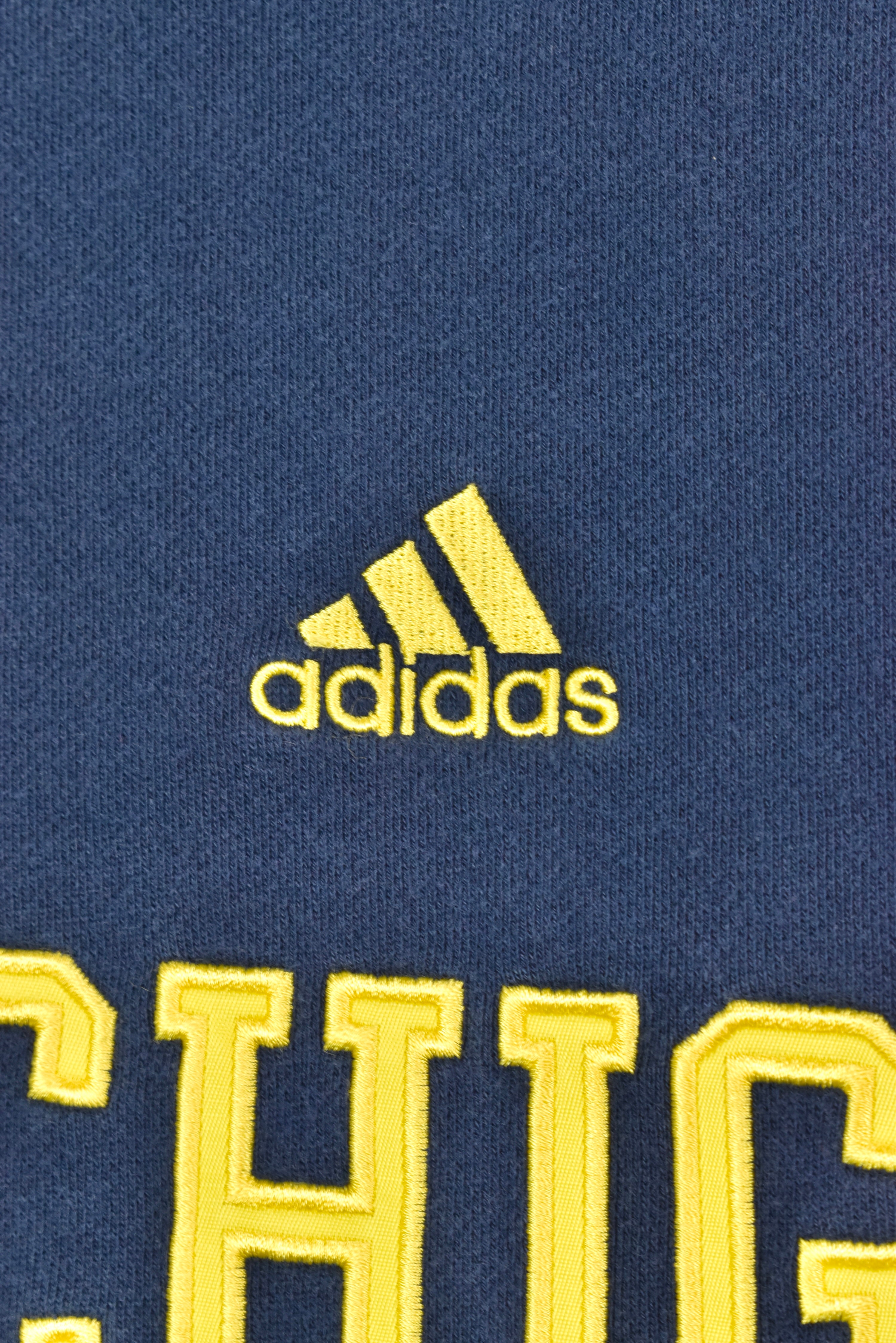 Vintage University of Michigan sweatshirt, Adidas embroidered crewneck - XL, navy blue COLLEGE