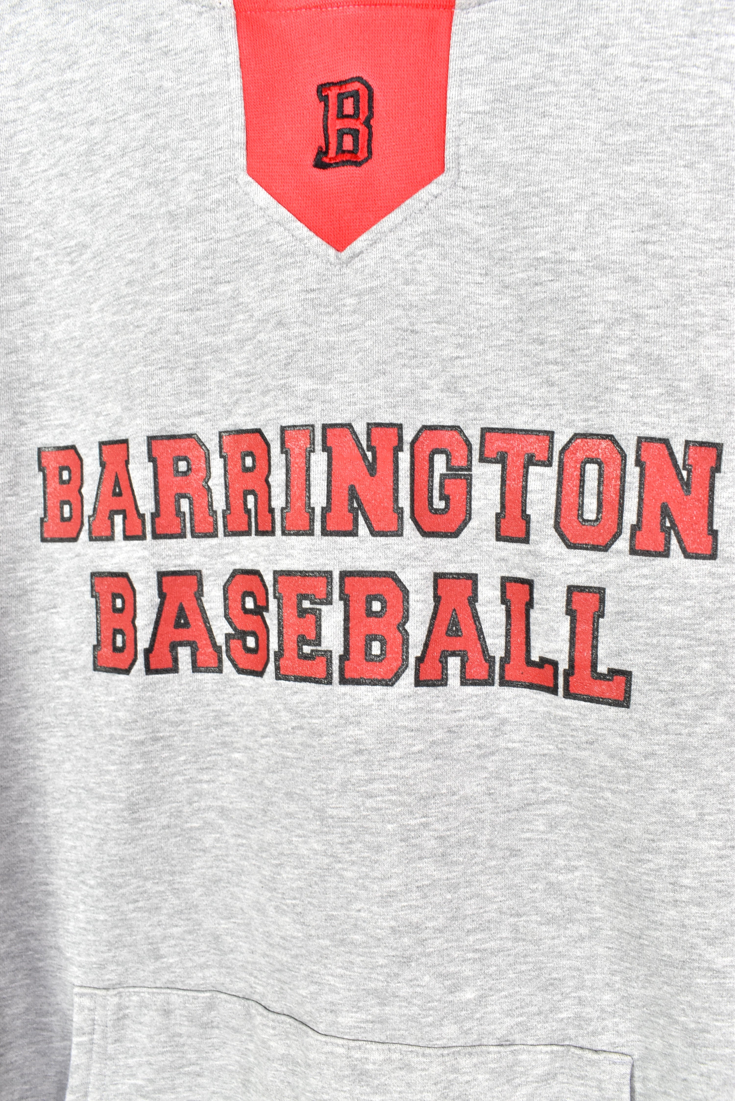 VINTAGE BARRINGTON HIGH SCHOOL GREY HOODIE | XL COLLEGE