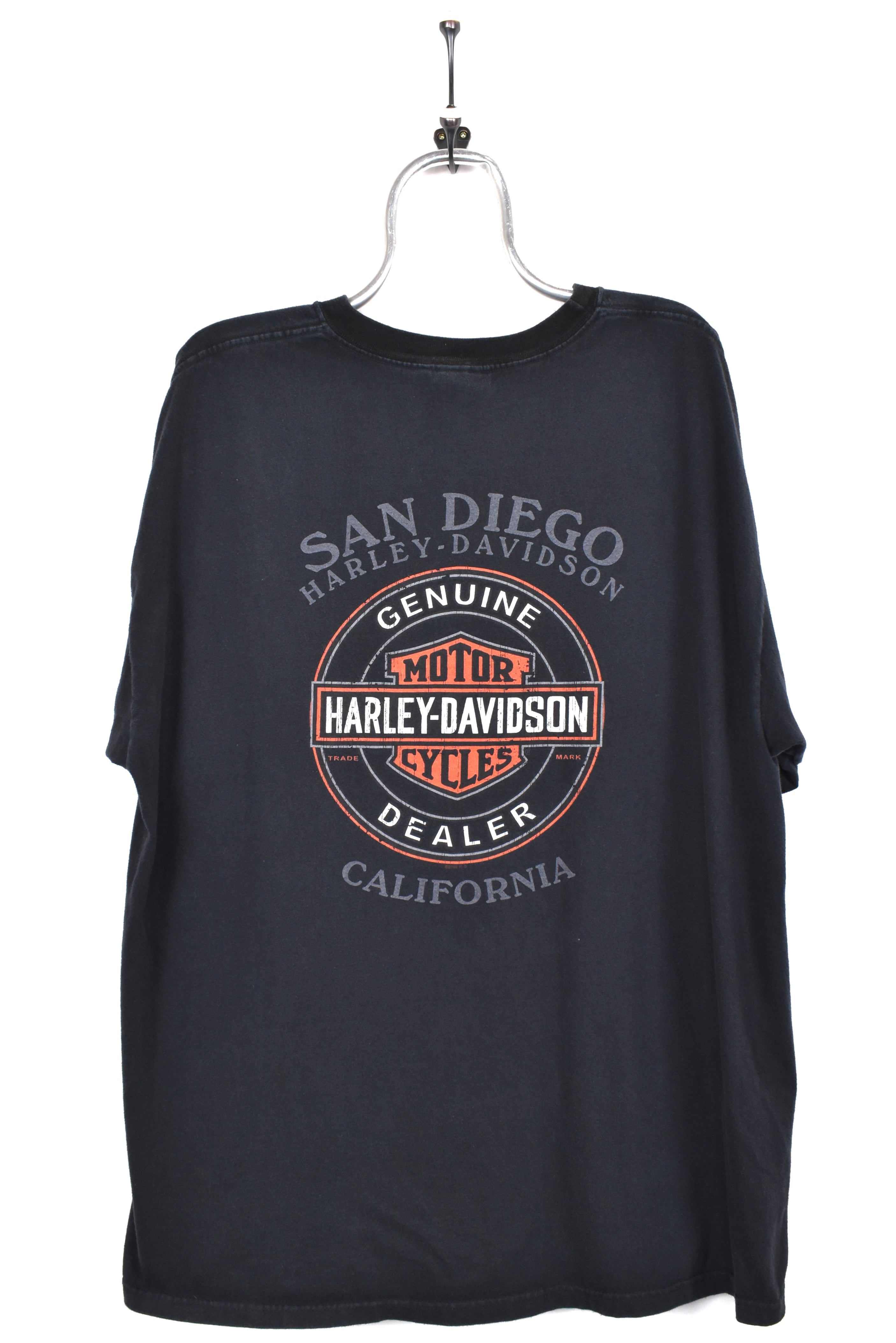 Vintage Harley Davidson shirt, short sleeve black graphic tee - AU XL HARLEY DAVIDSON