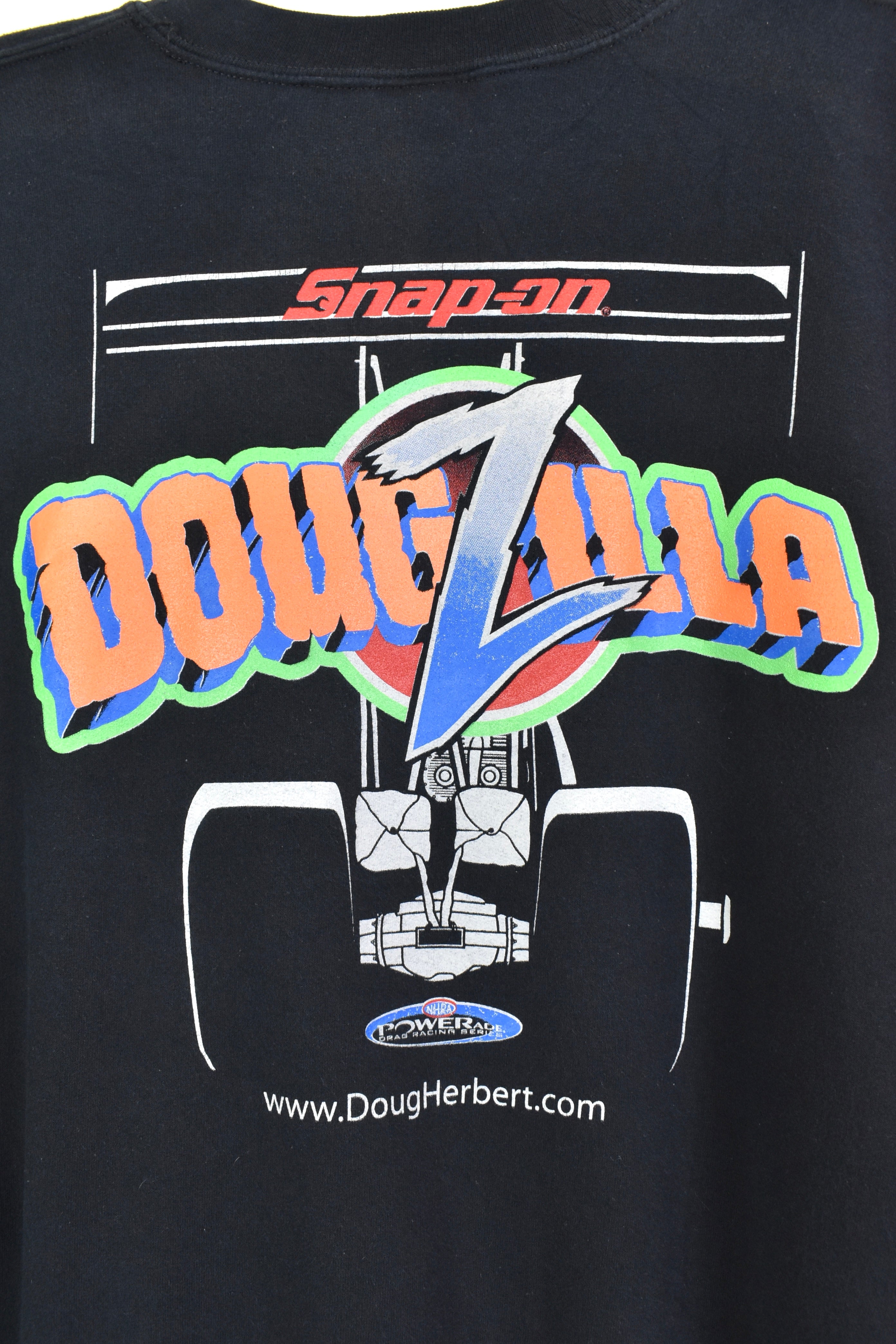 Vintage Drag Racing Doug Herbert black sweatshirt | XXXL NASCAR / RACING