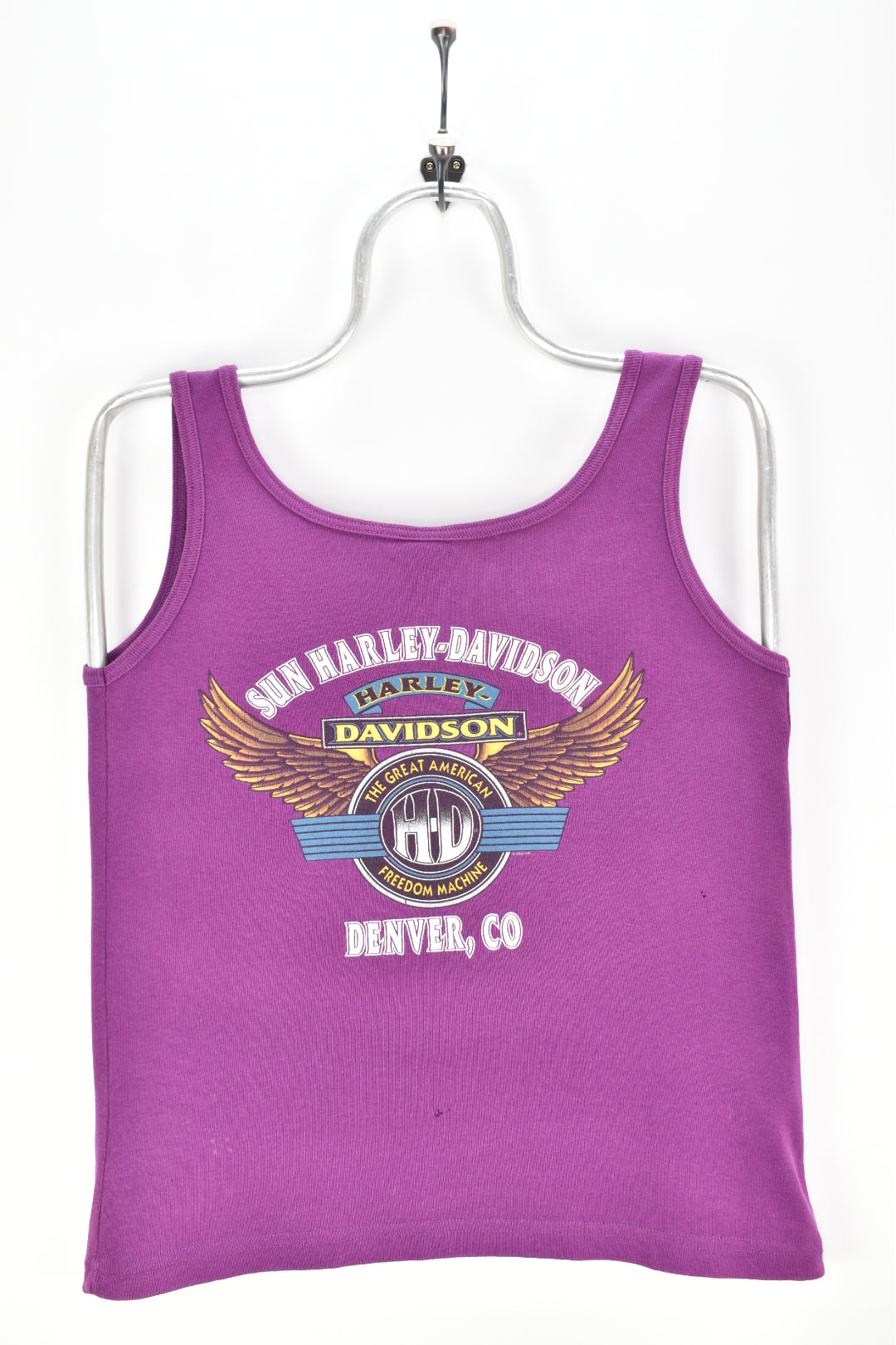 VINTAGE 1995 WOMEN'S HARLEY DAVIDSON PURPLE SINGLET | MEDIUM HARLEY DAVIDSON
