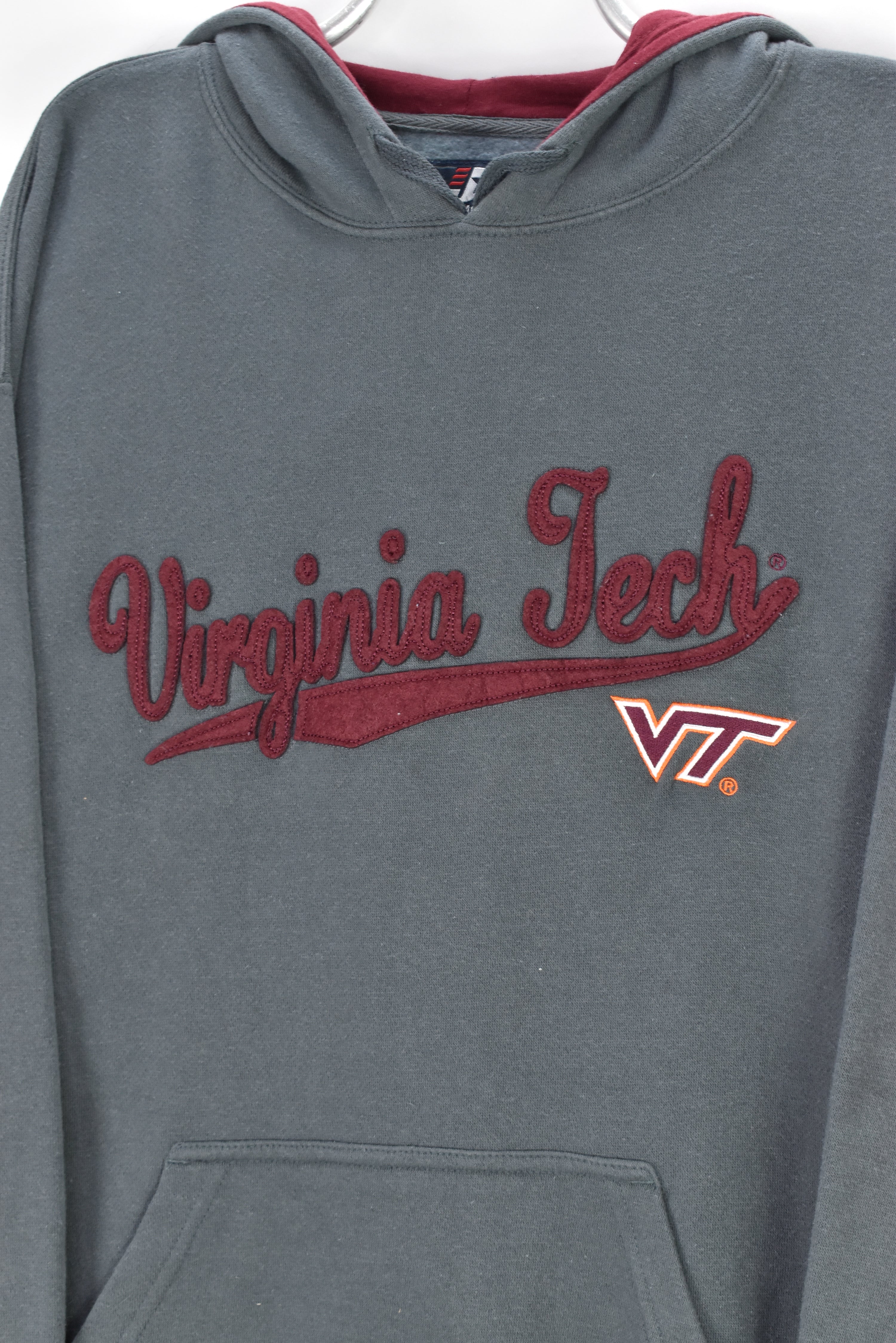VINTAGE VIRGINIA TECH UNIVERSITY GREY HOODIE | XL COLLEGE