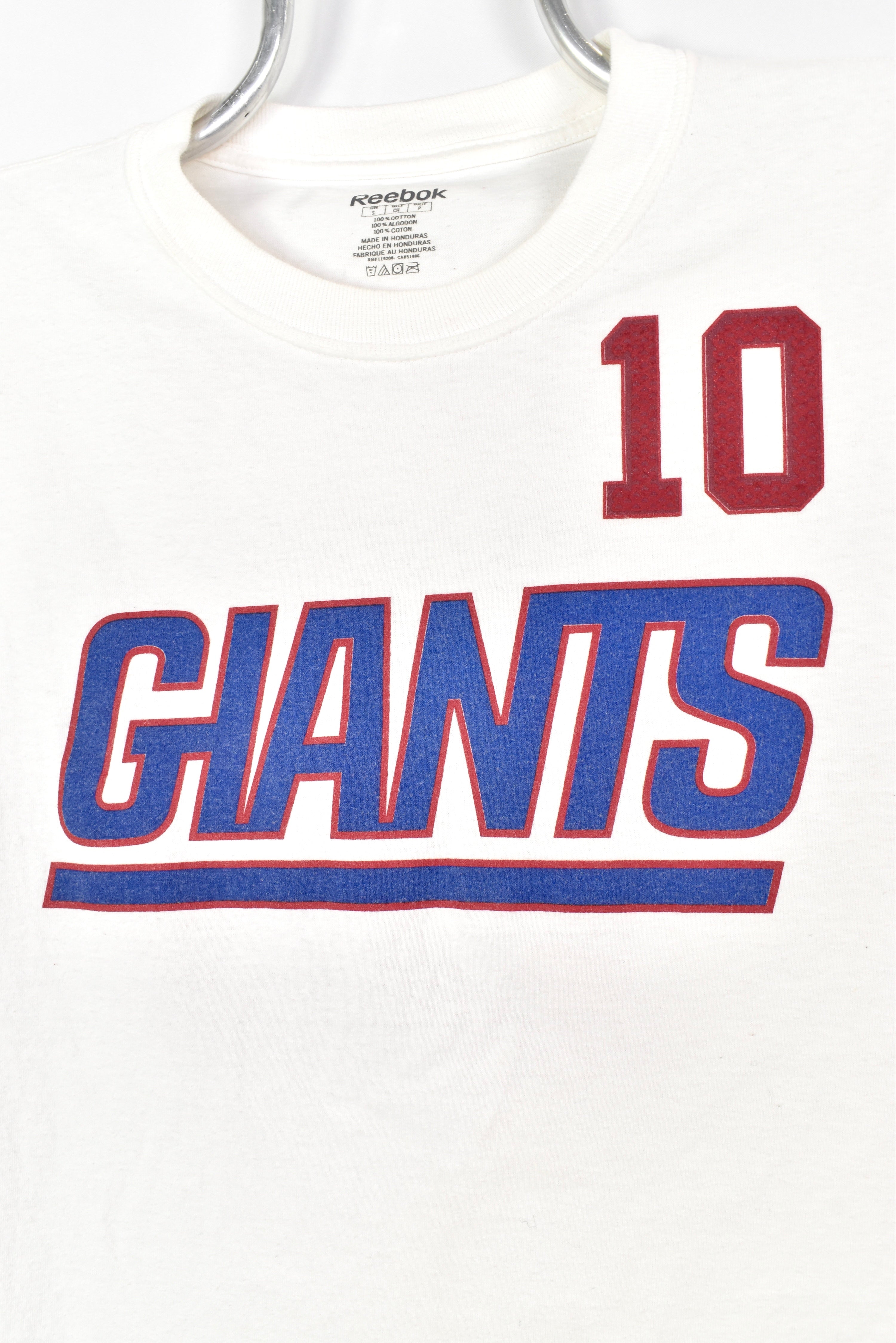 VINTAGE NFL NEW YORK GIANTS WHITE T-SHIRT | SMALL PRO SPORT