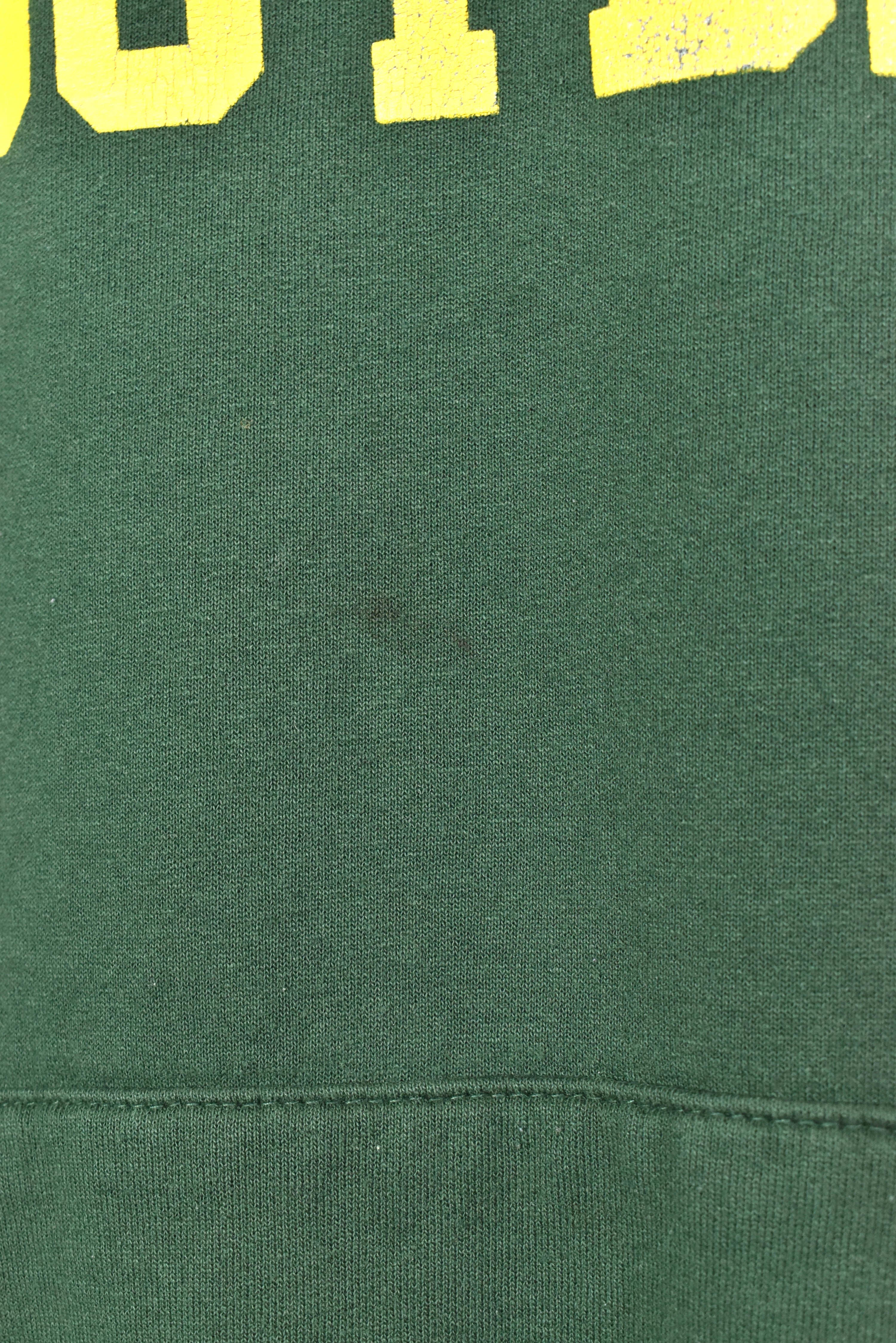 Vintage Brockport Football hoodie, pullover New York University sweatshirt - large, green COLLEGE