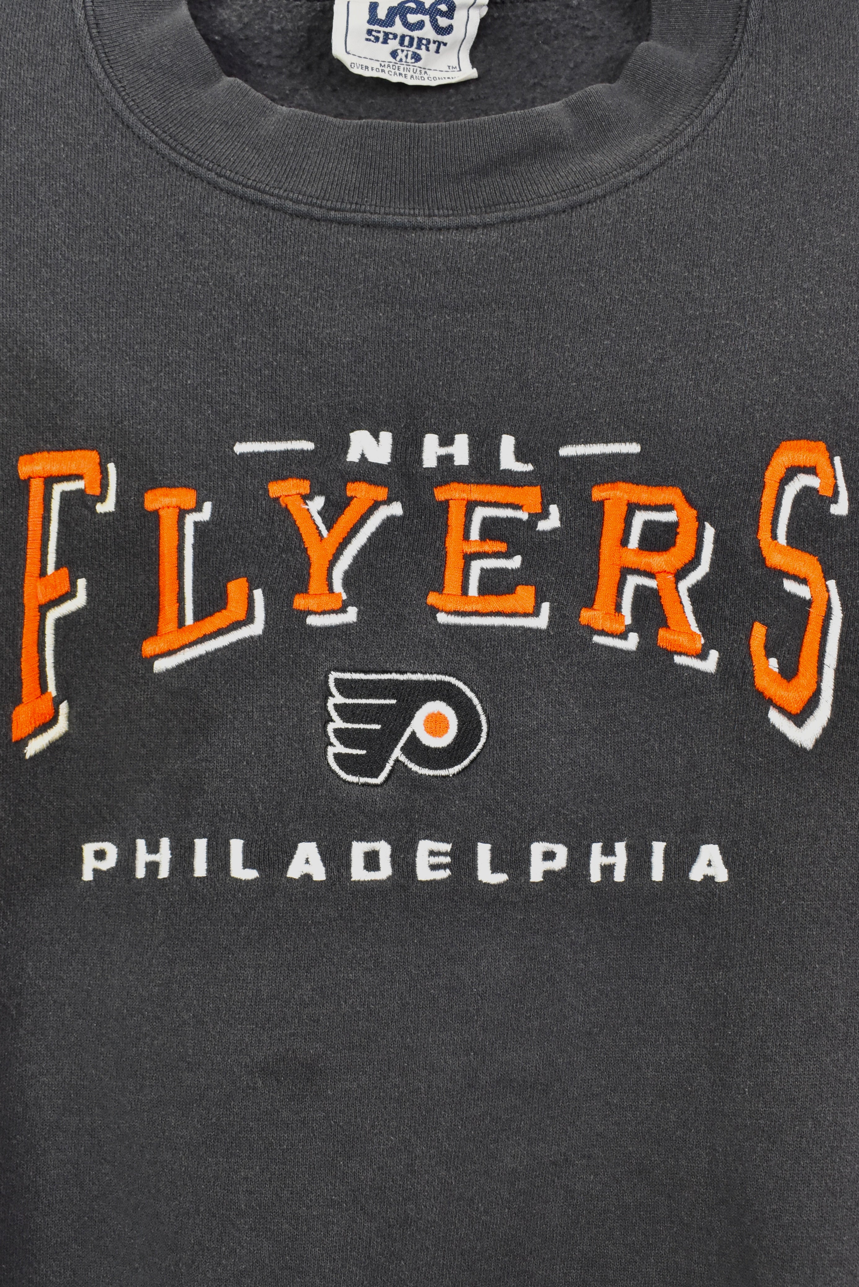 Vintage Philadelphia Flyers sweatshirt, NHL embroidered crewneck - XL, black PRO SPORT