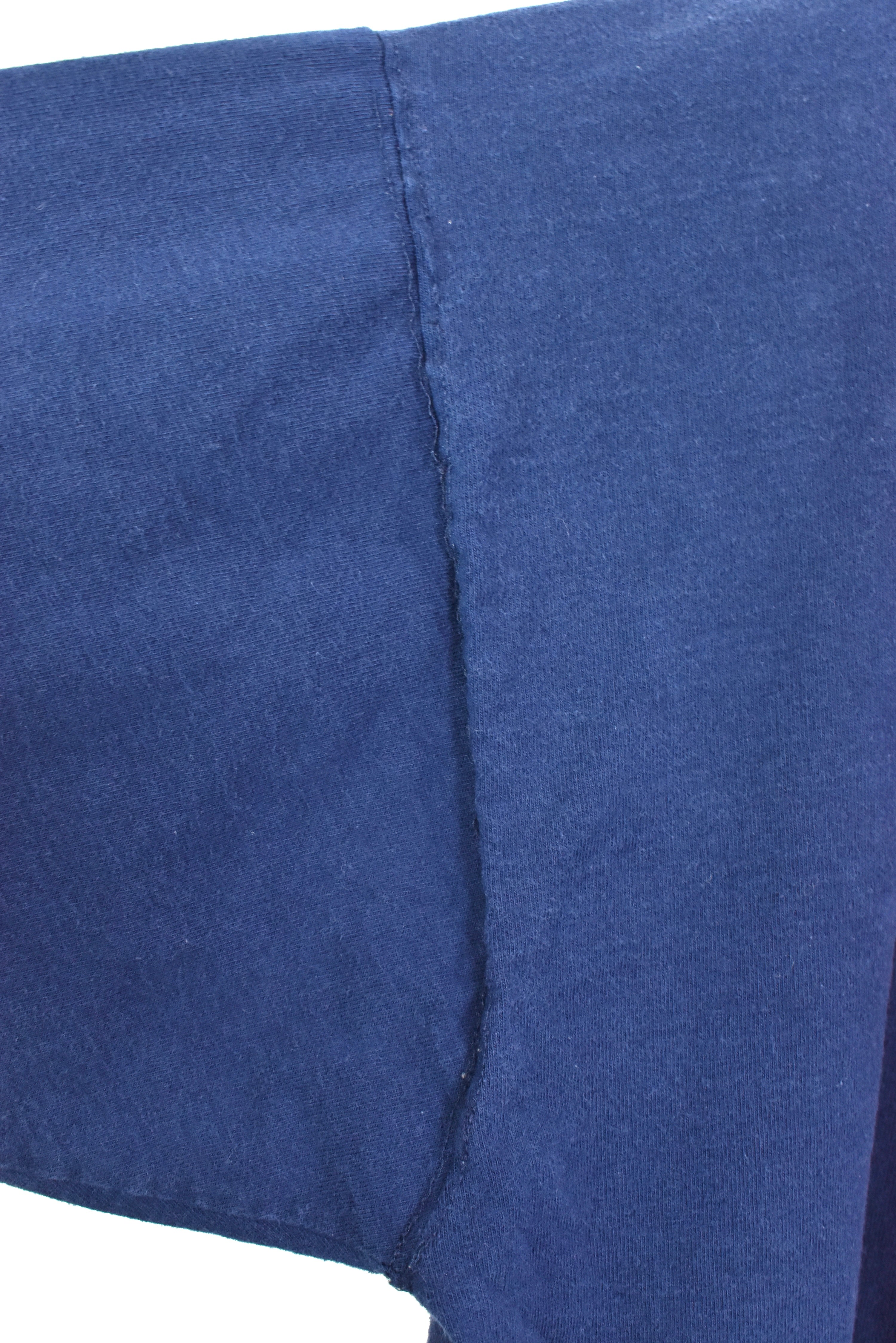 Vintage Wilson shirt, short sleeve embroidered tee - XXL, navy blue WILSON