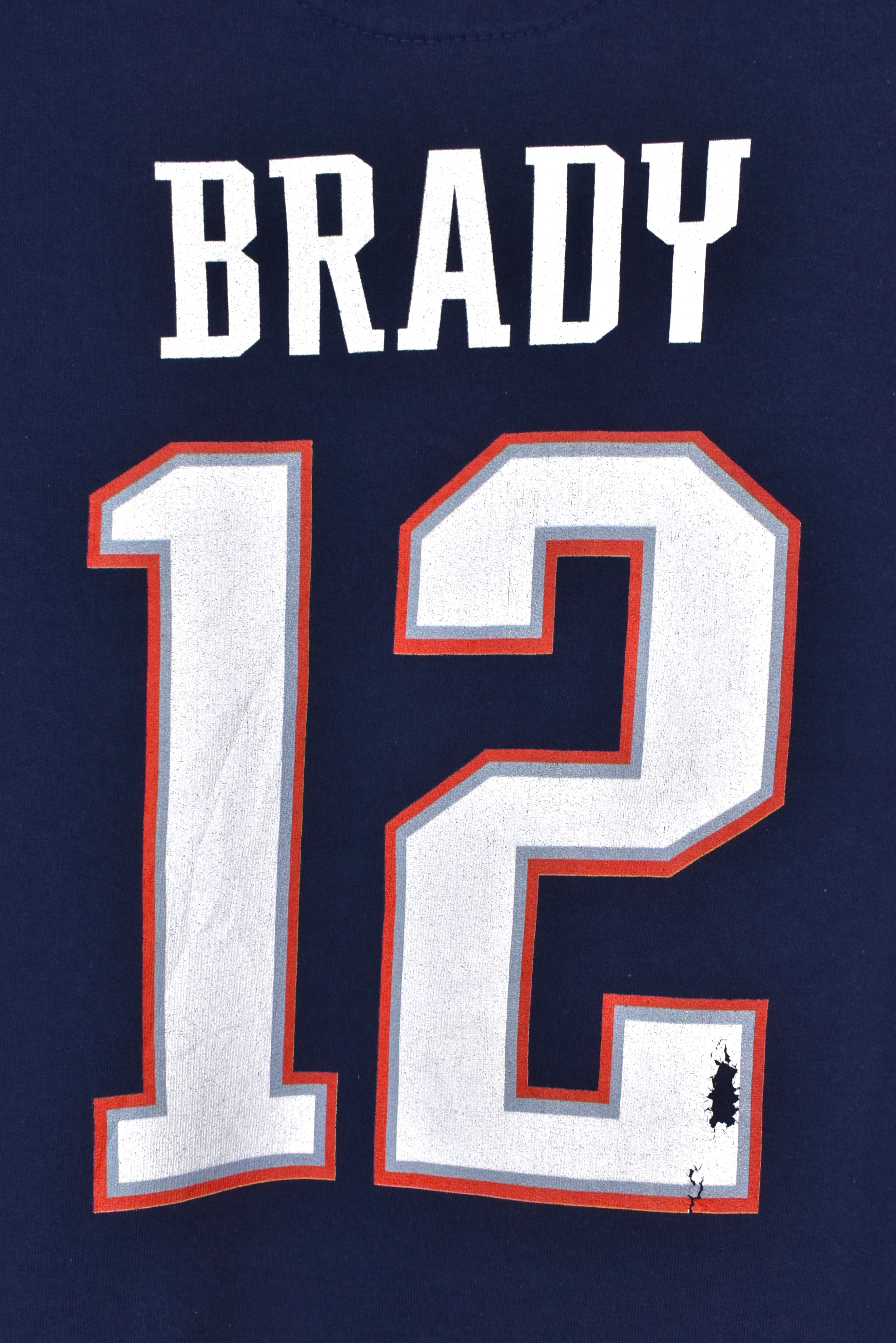 Vintage New England Patriots hoodie Medium, navy NFL graphic sweatshirt