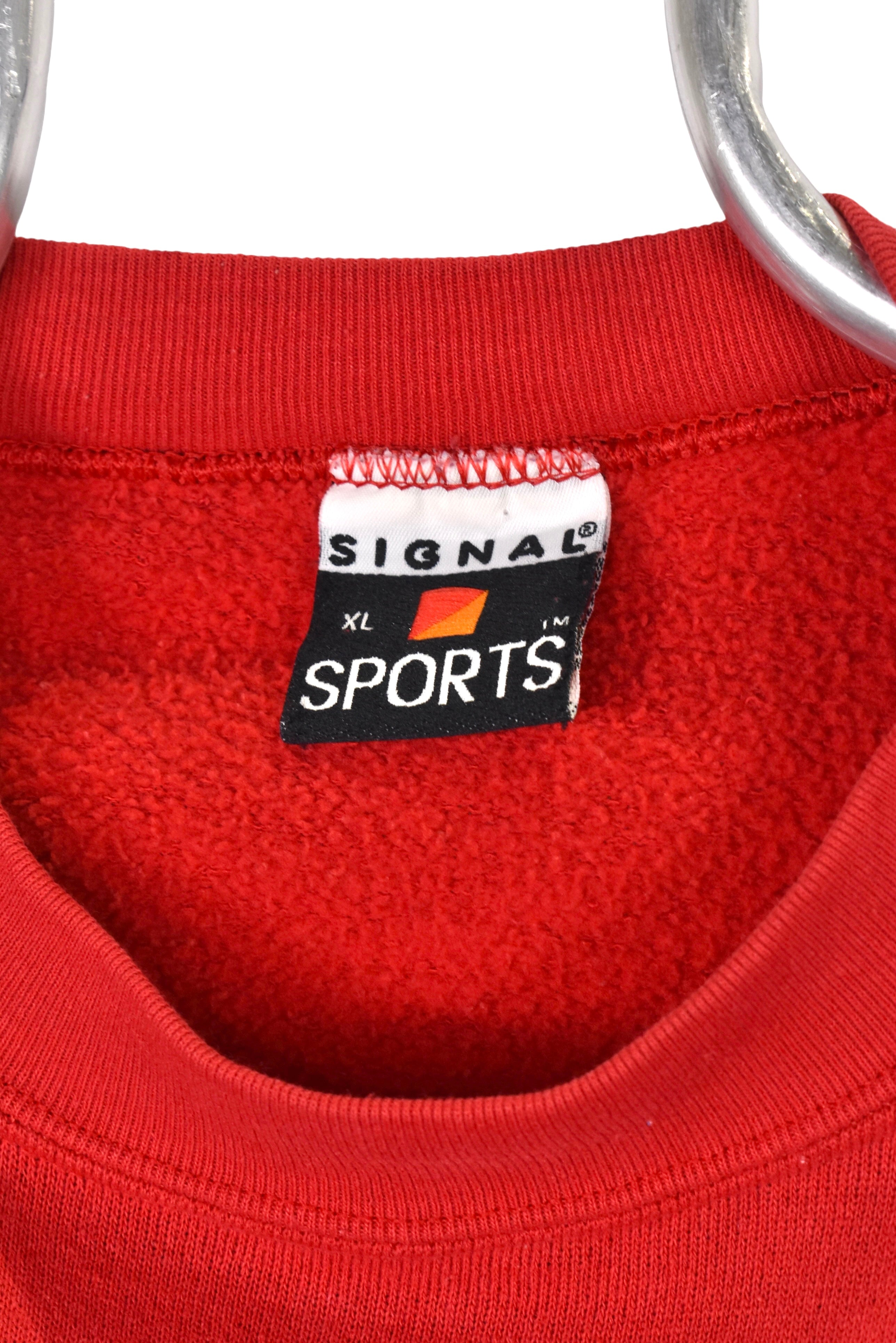 Vintage Indiana University sweatshirt, red Hoosiers graphic crewneck - Large