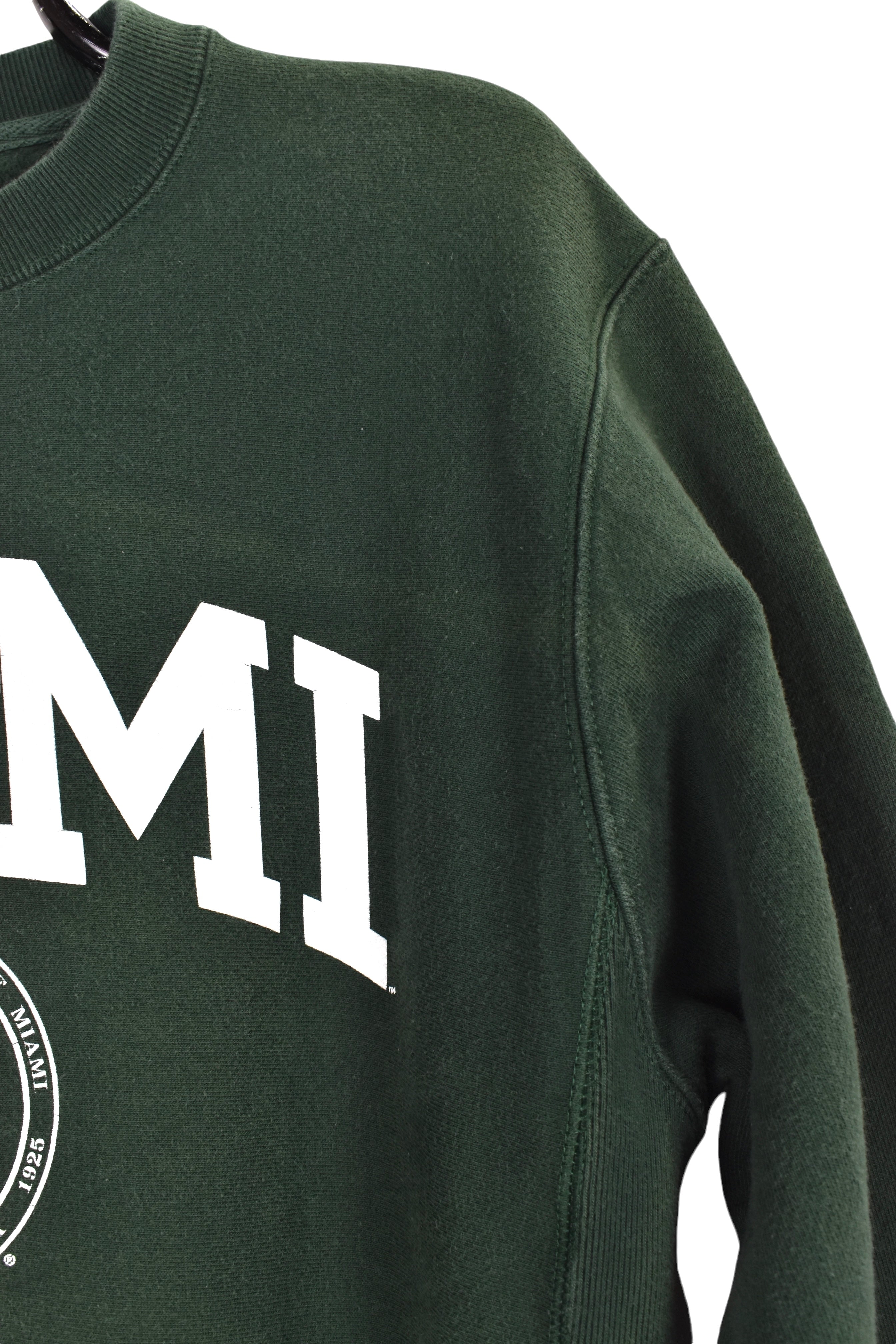 Vintage University Of Miami sweatshirt (M), green graphic crewneck