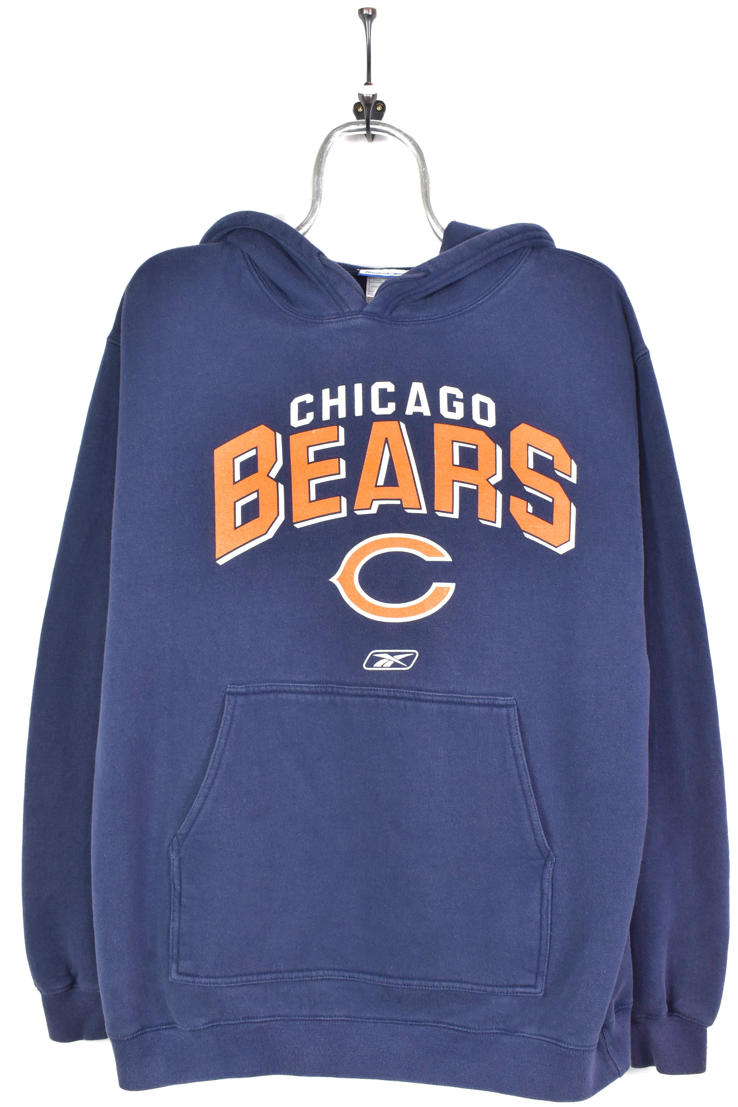 VINTAGE NFL CHICAGO BEARS NAVY HOODIE | LARGE PRO SPORT