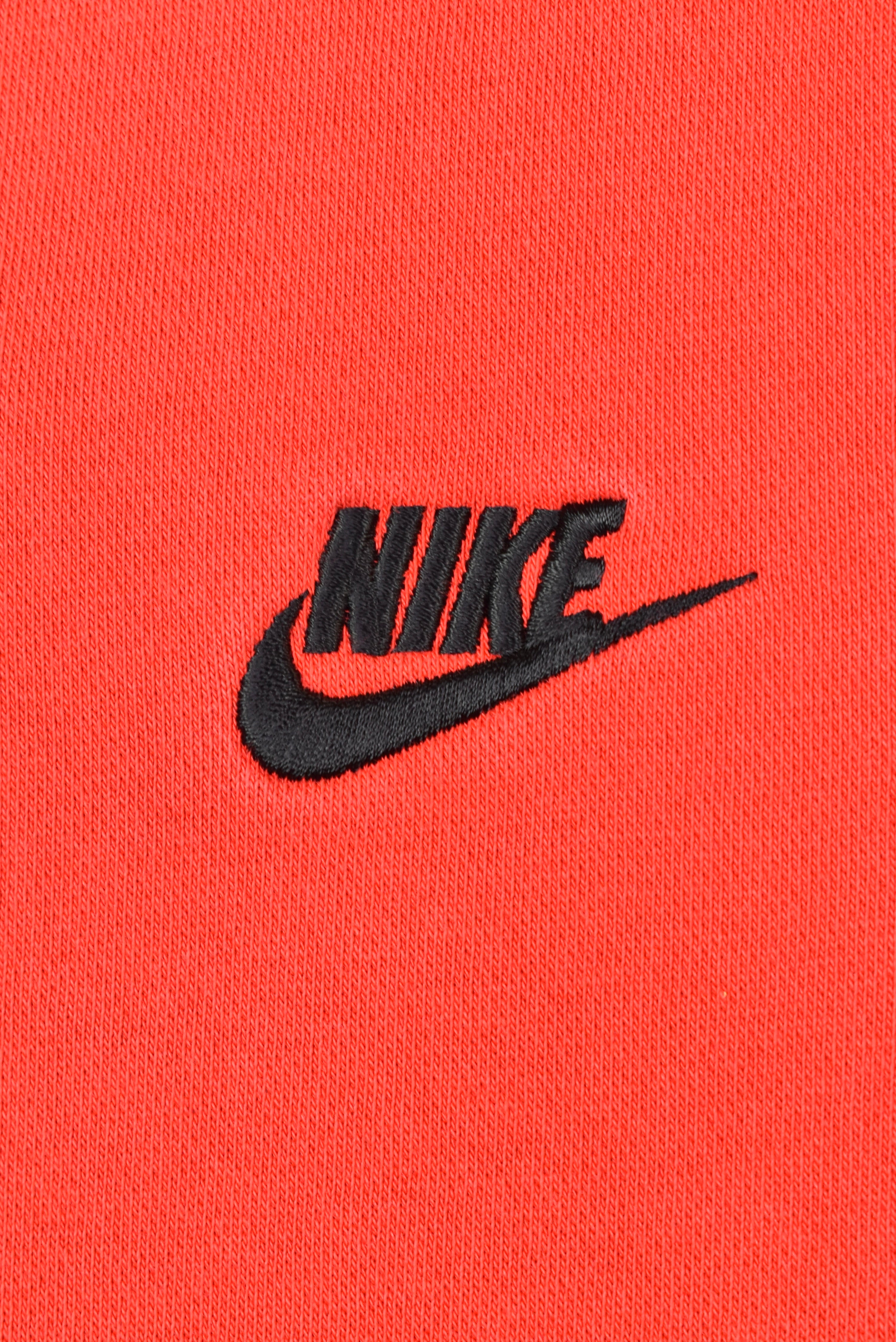 VINTAGE NIKE EMBROIDERED RED HOODIE | XL NIKE