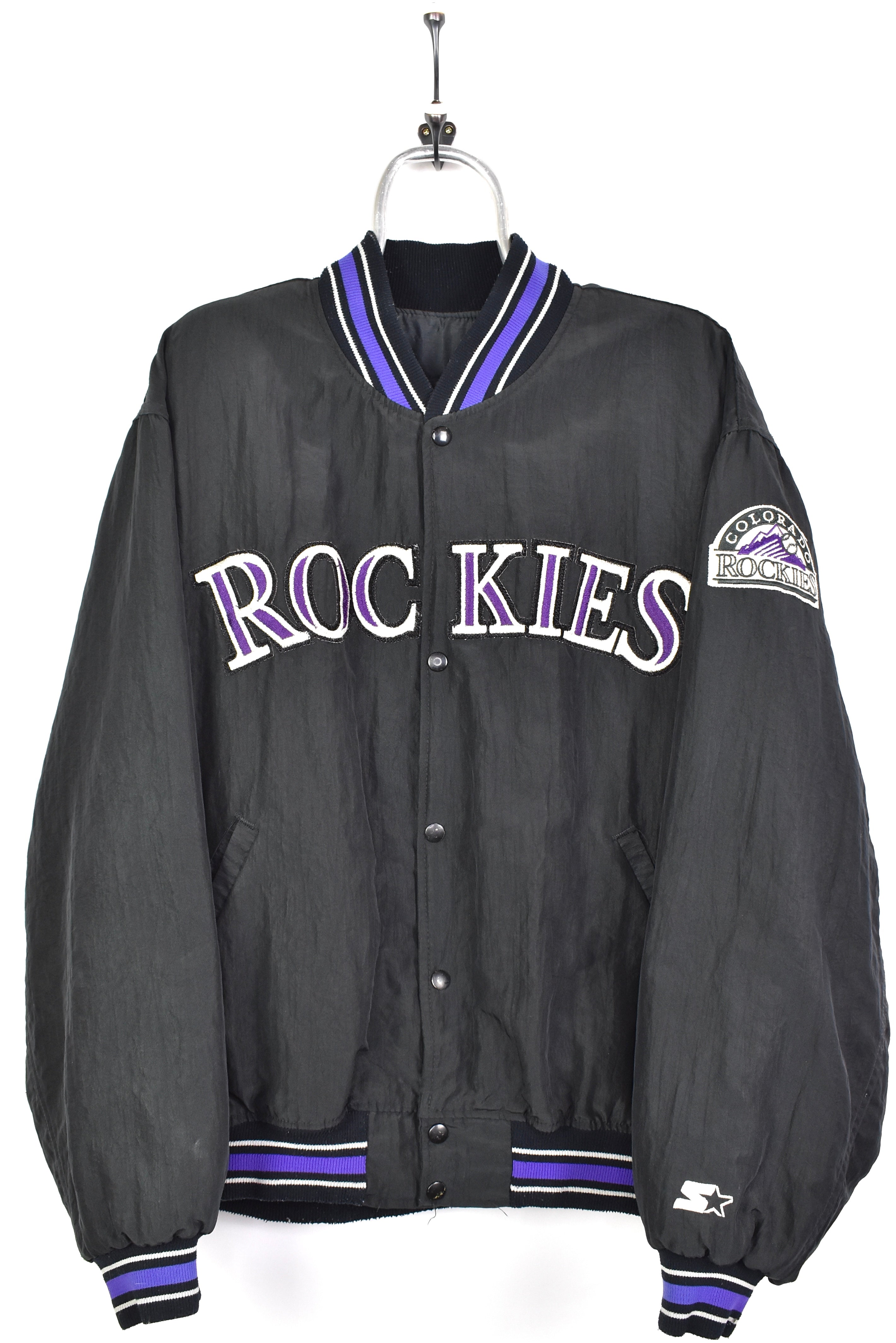Vintage mlb colorado rockies black jacket | xl PRO SPORT