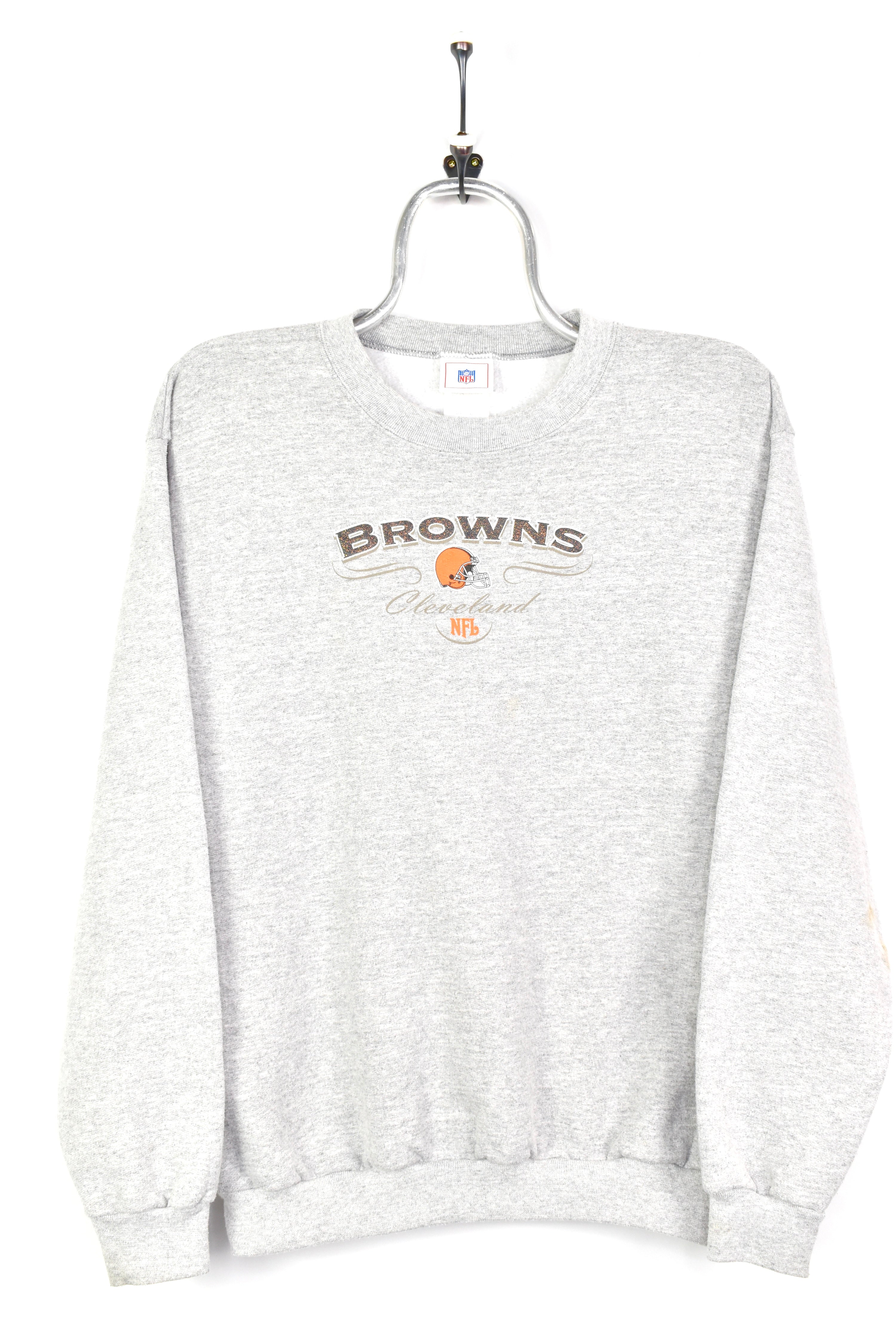 VINTAGE NFL CLEVELAND BROWNS GREY SWEATSHIRT | MEDIUM PRO SPORT