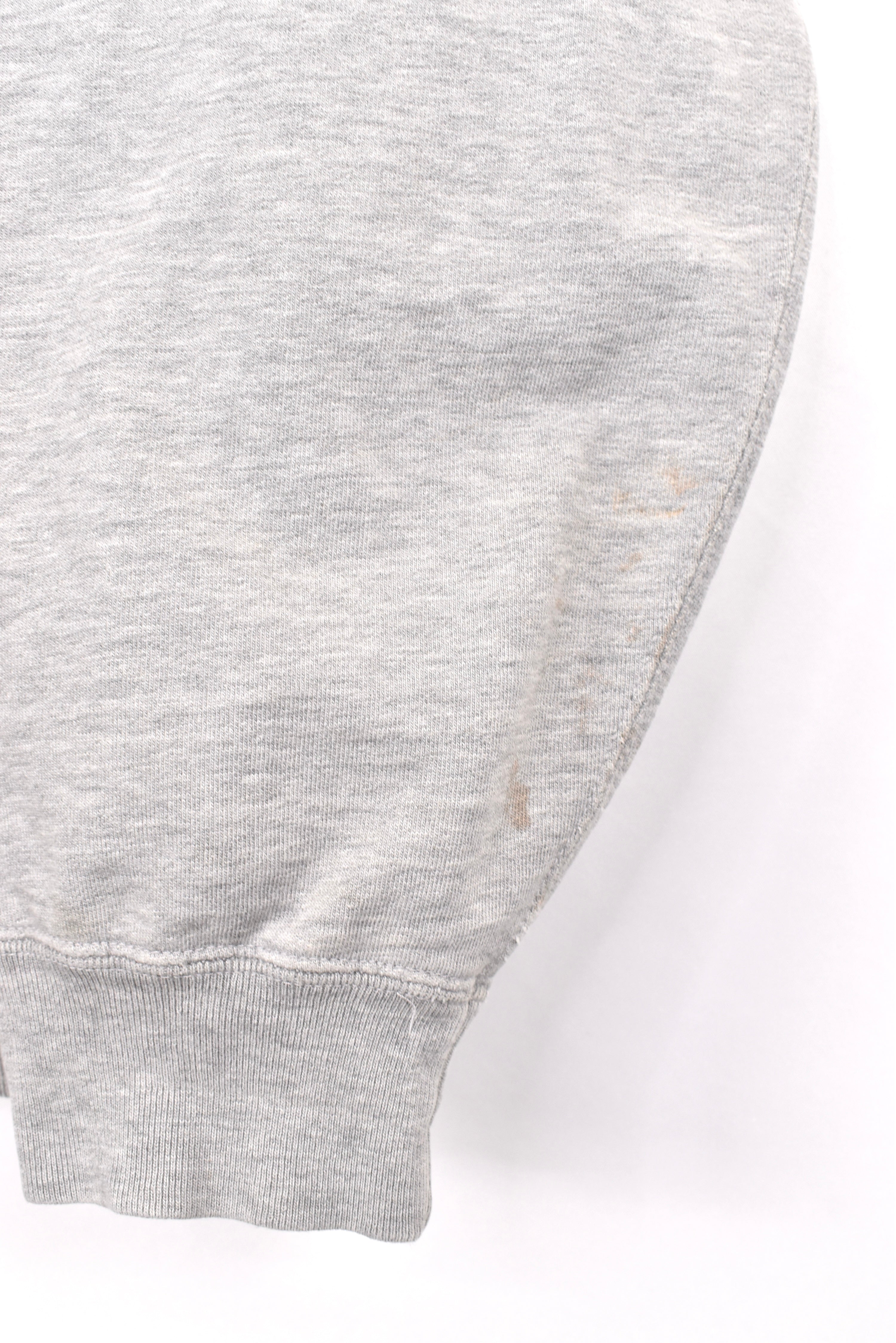 Vintage Ralph Lauren sweatshirt, Polo Sport grey embroidered 1/4 zip - AU L RALPH LAUREN