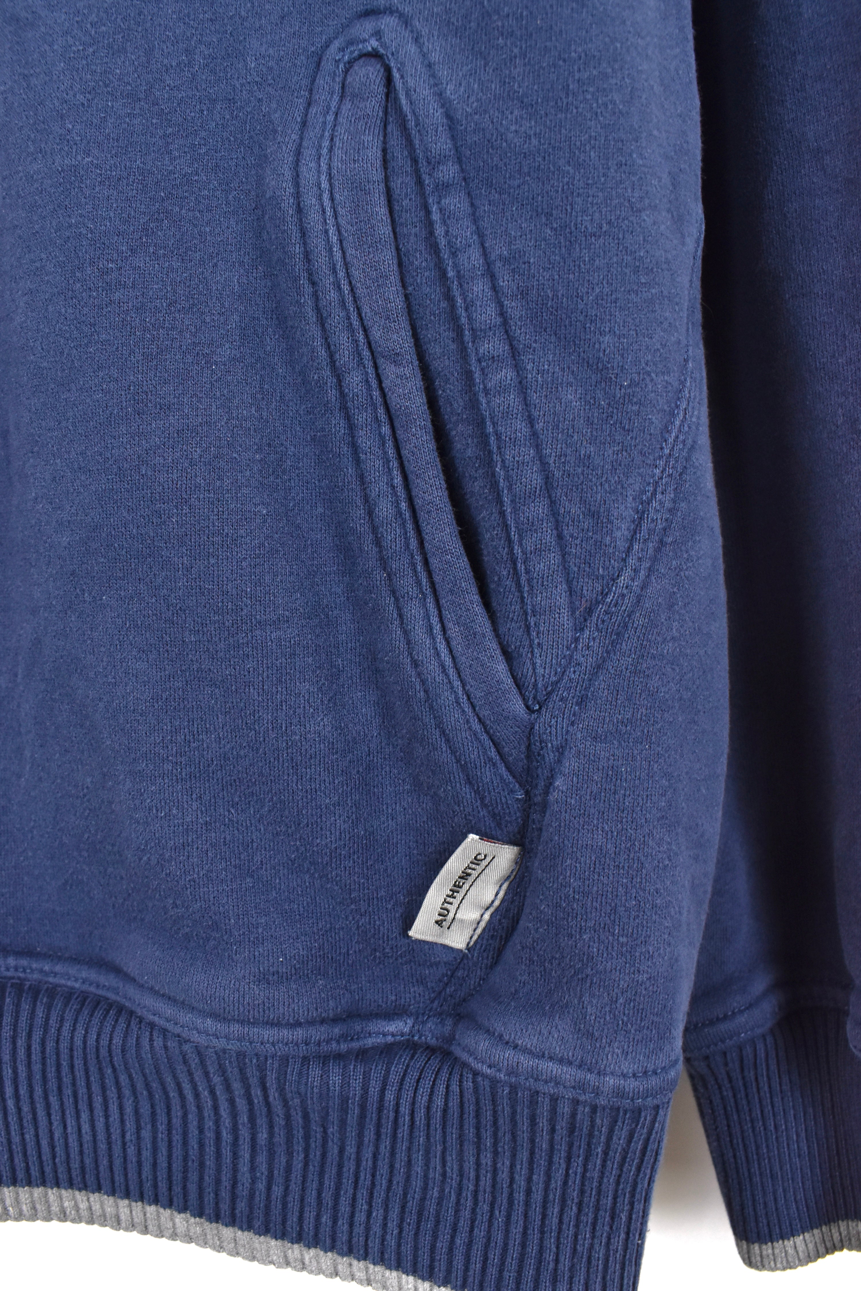 Vintage West Virginia University sweatshirt, blue 1/4 zip embroidered jumper - AU L COLLEGE