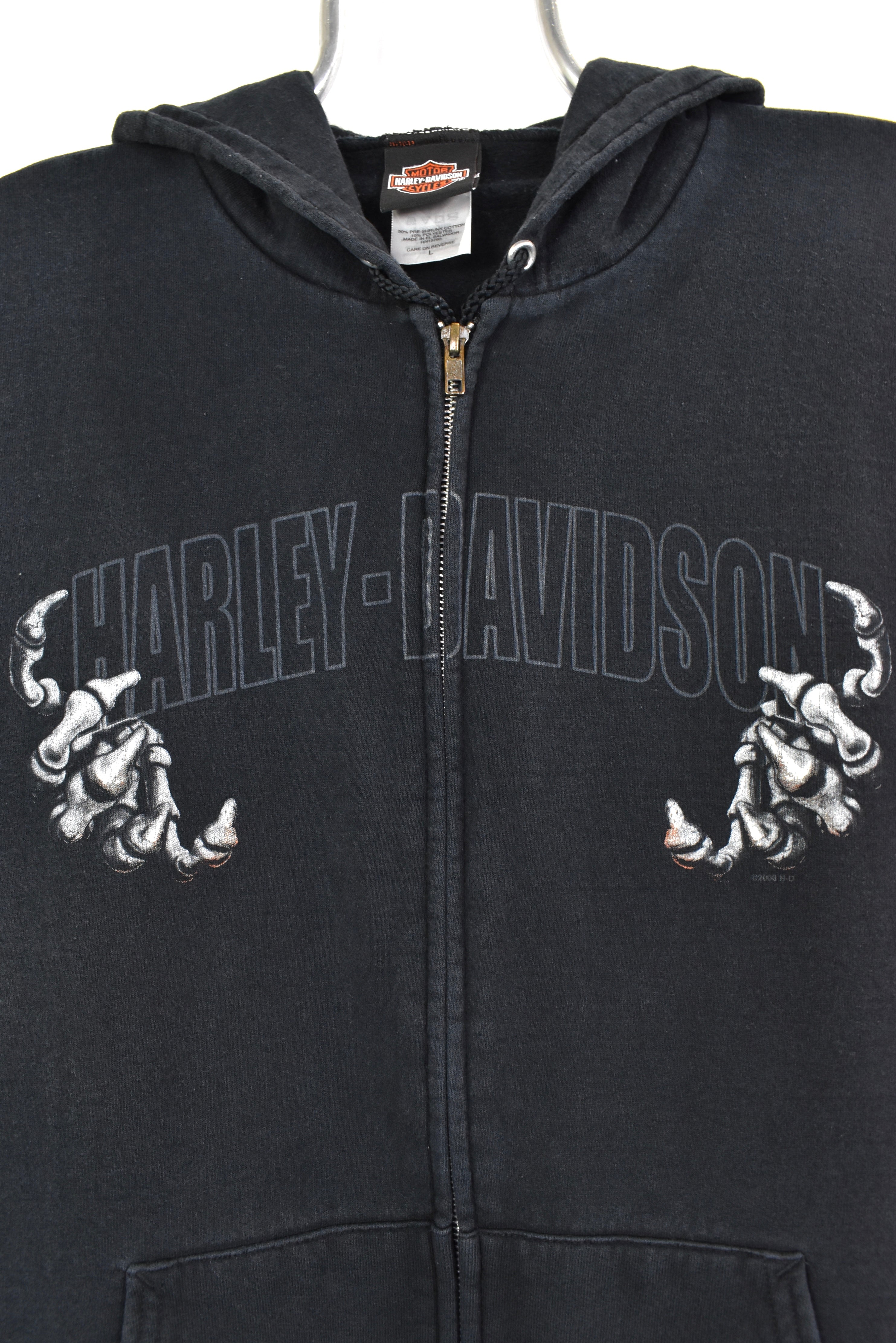 Vintage Harley Davidson black hoodie | XL HARLEY DAVIDSON