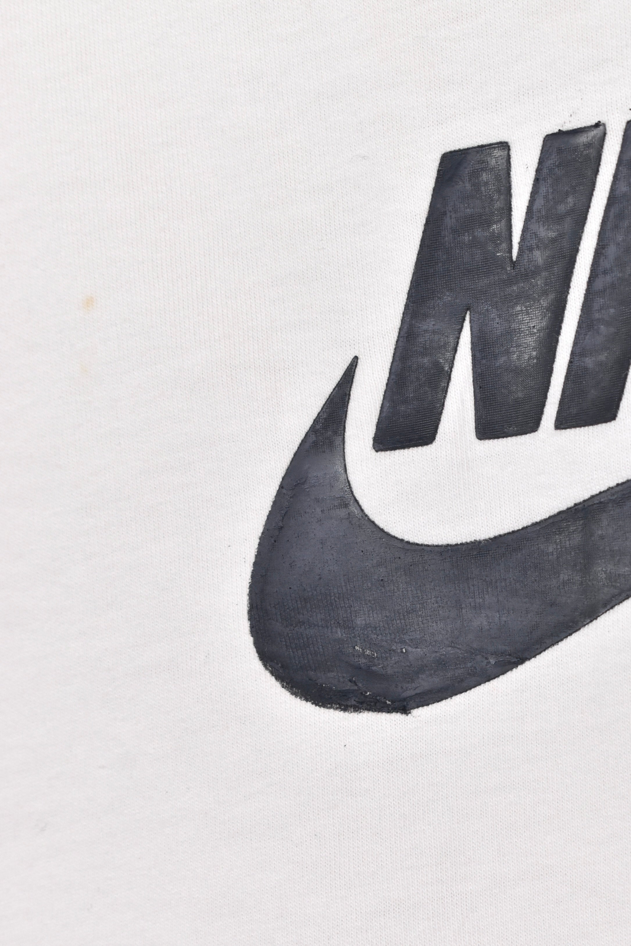 Vintage Nike shirt, white graphic tee - AU Small NIKE
