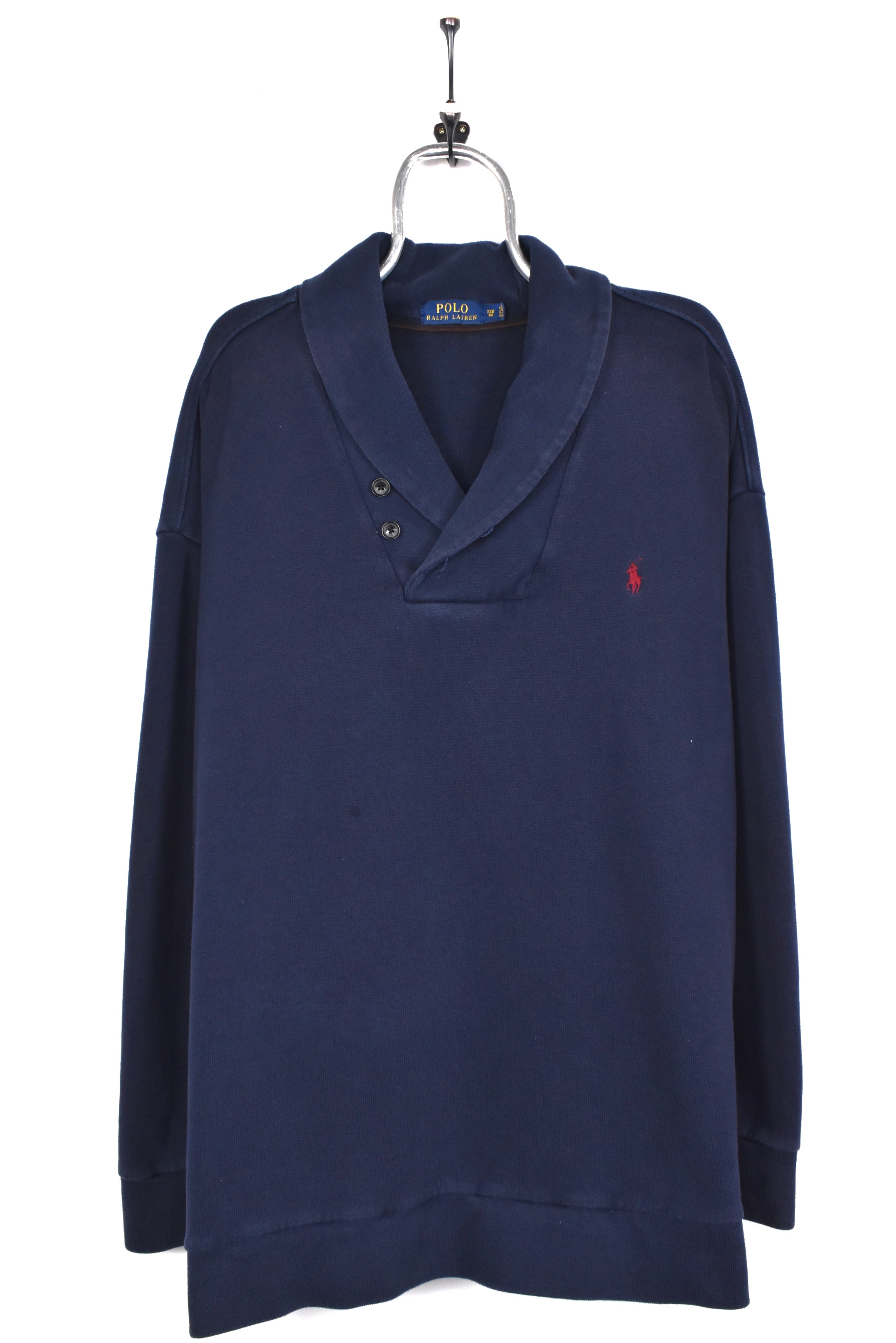 Vintage Ralph Lauren sweatshirt, navy blue embroidered jumper - AU XXXL RALPH LAUREN