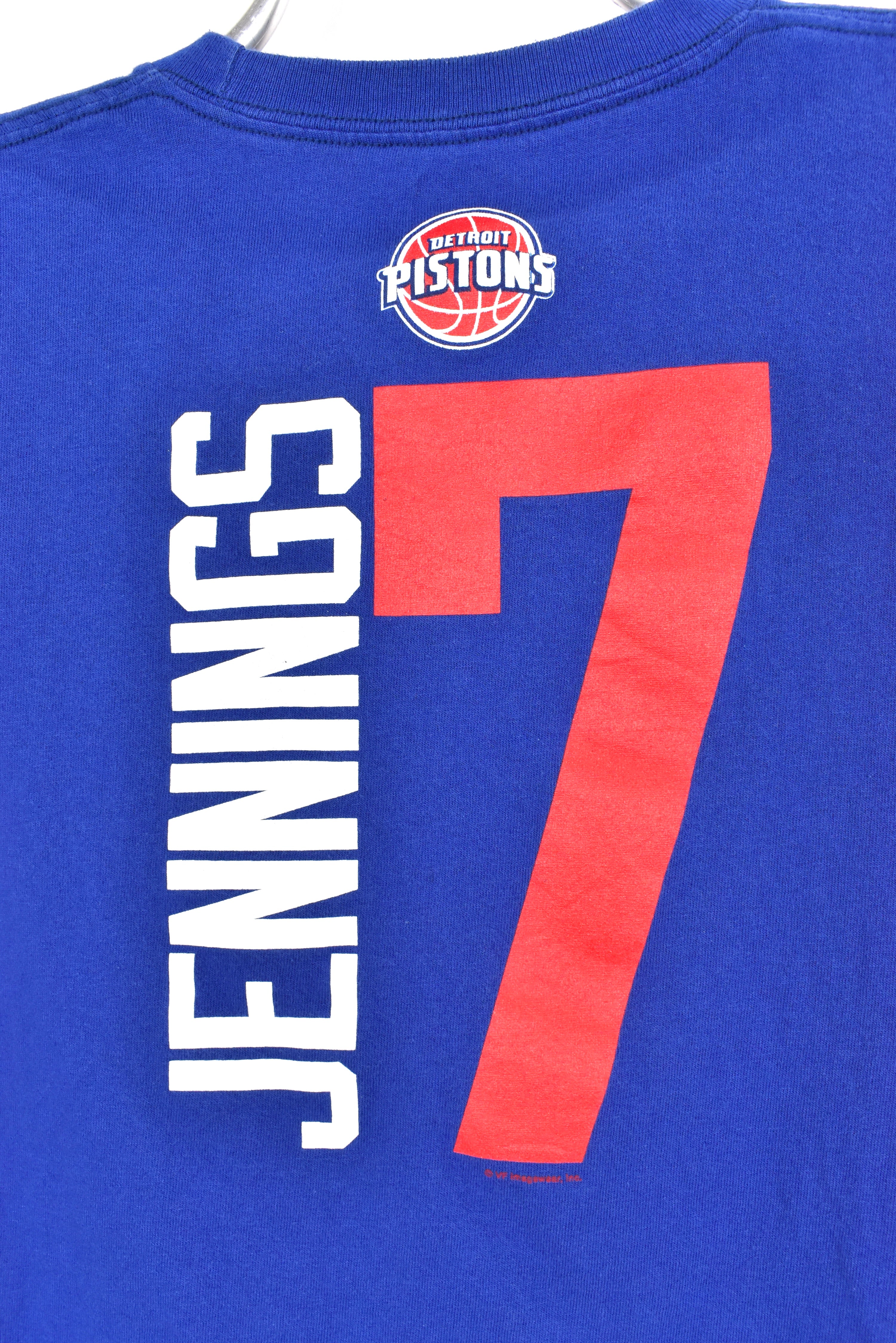 Modern Detroit Pistons shirt, NBA blue graphic tee - AU Large PRO SPORT