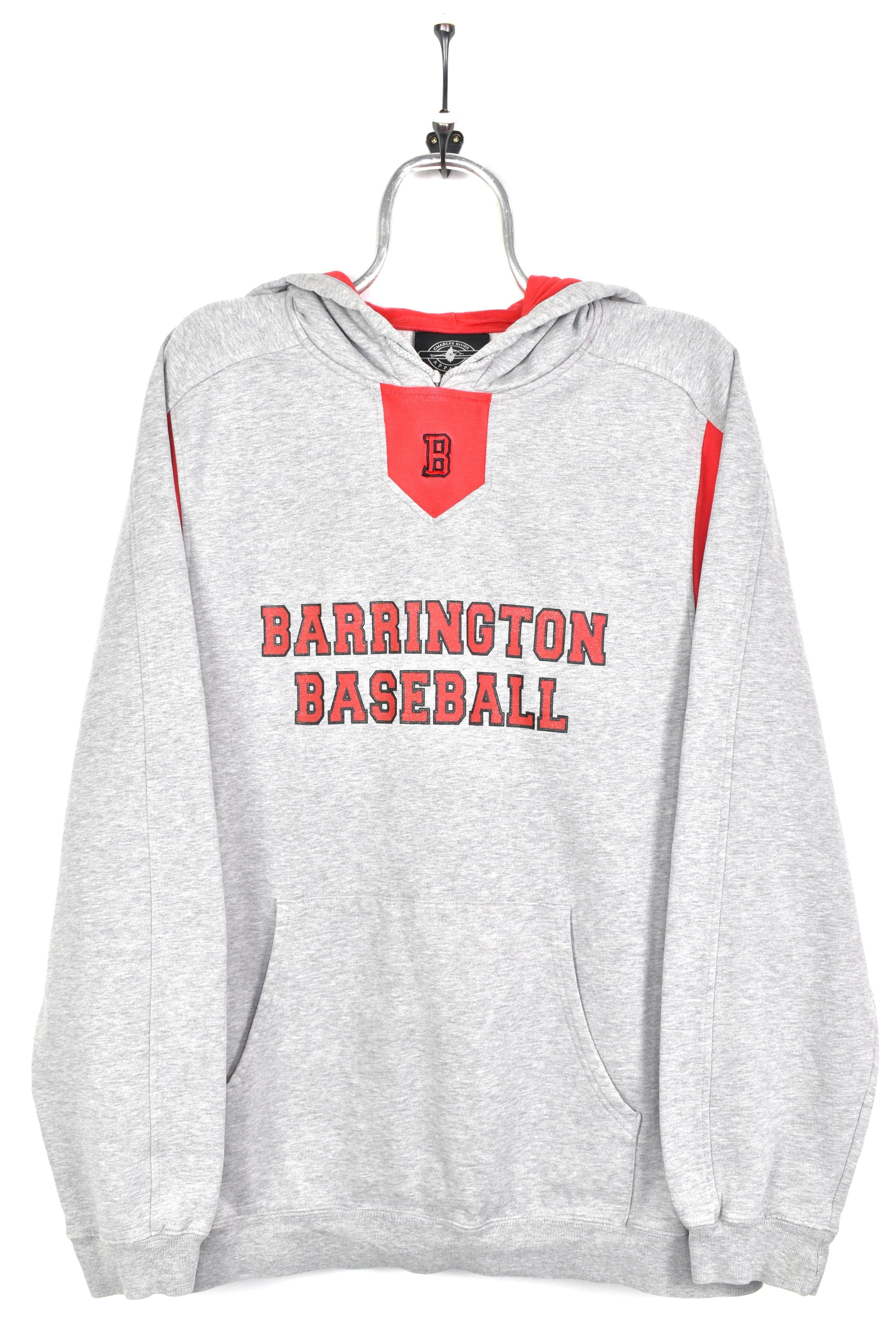 VINTAGE BARRINGTON HIGH SCHOOL GREY HOODIE | XL COLLEGE