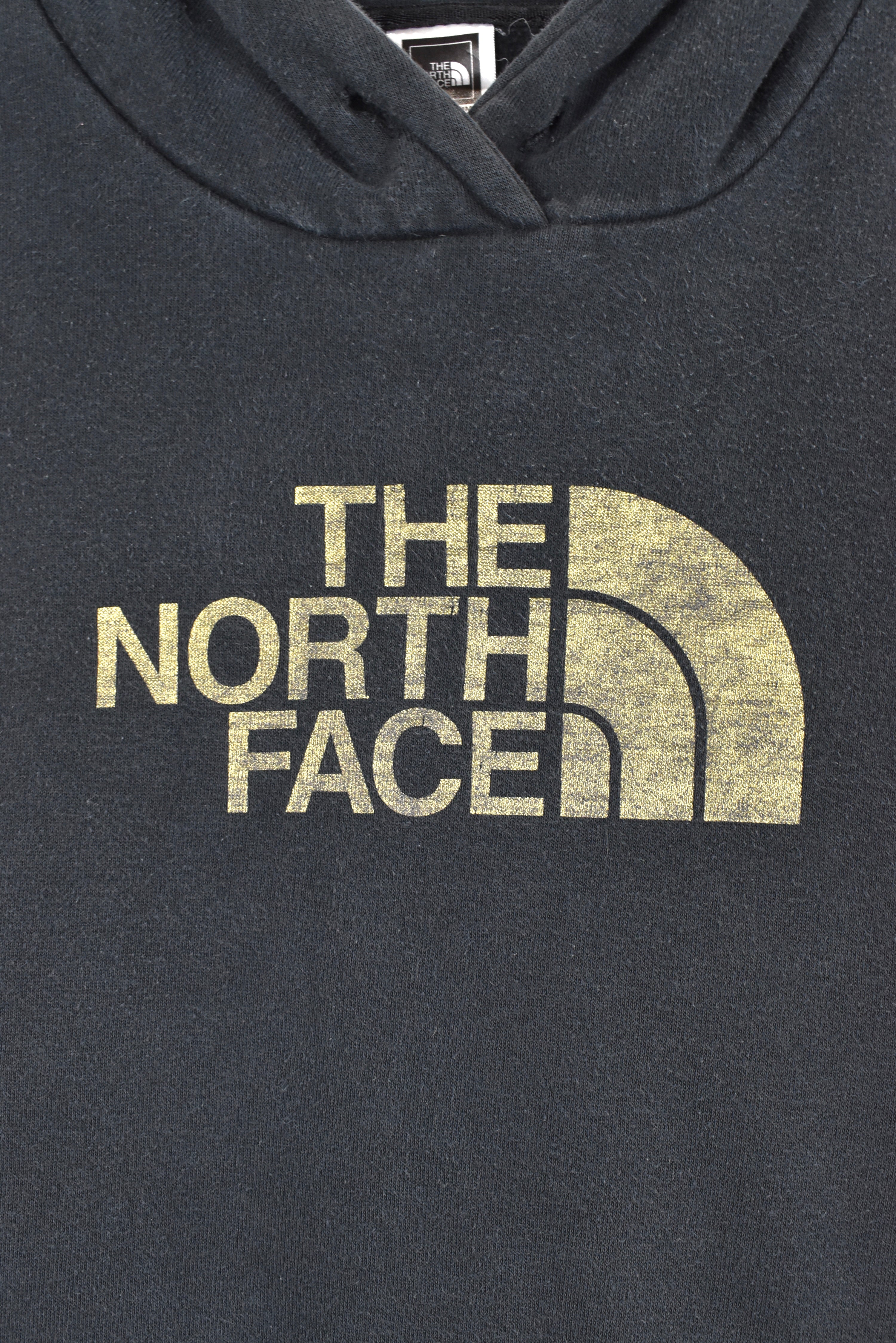 Women's Vintage The North Face hoodie, black graphic sweatshirt - AU XXL THE NORTH FACE