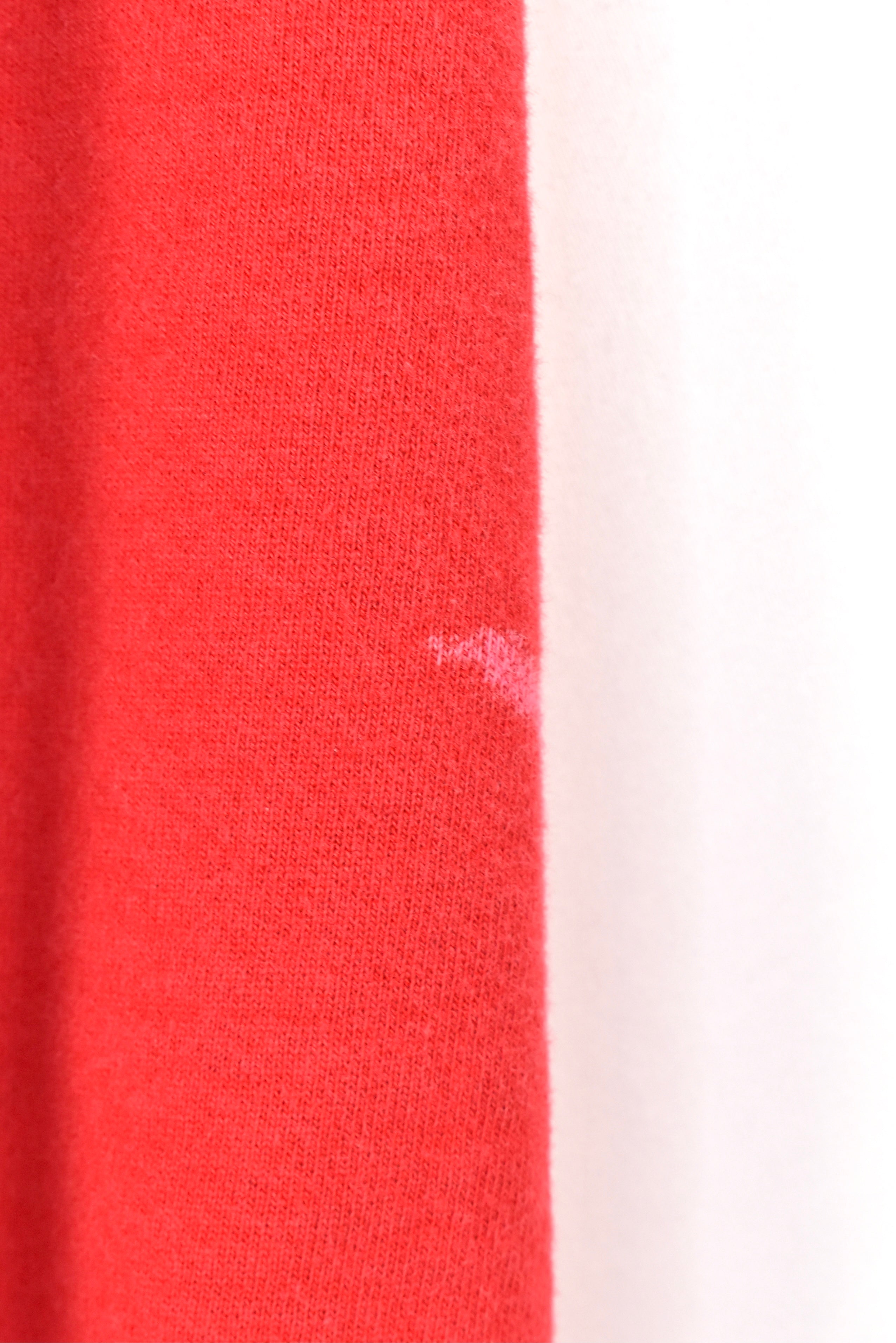 VINTAGE NEBRASKA UNIVERSITY EMBROIDERED RED SWEATSHIRT | SMALL COLLEGE