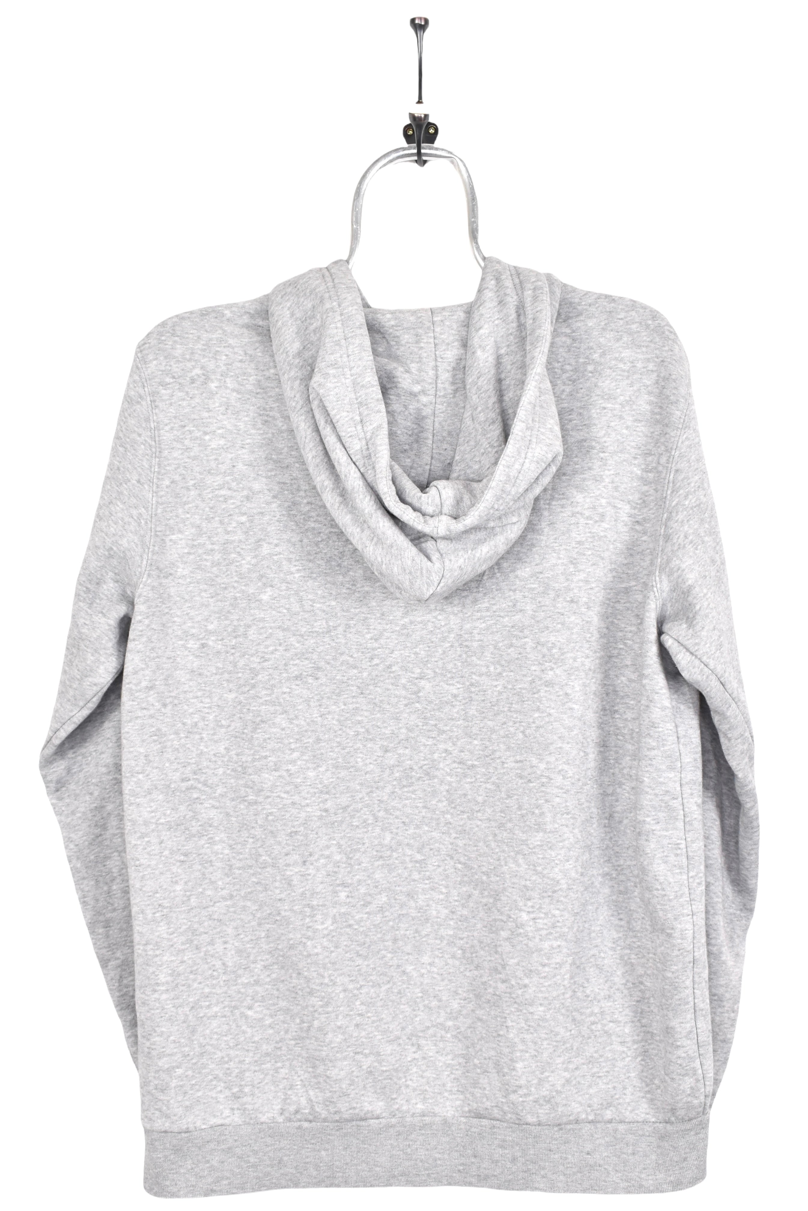 Women's modern Adidas hoodie, grey graphic sweatshirt - AU Large ADIDAS